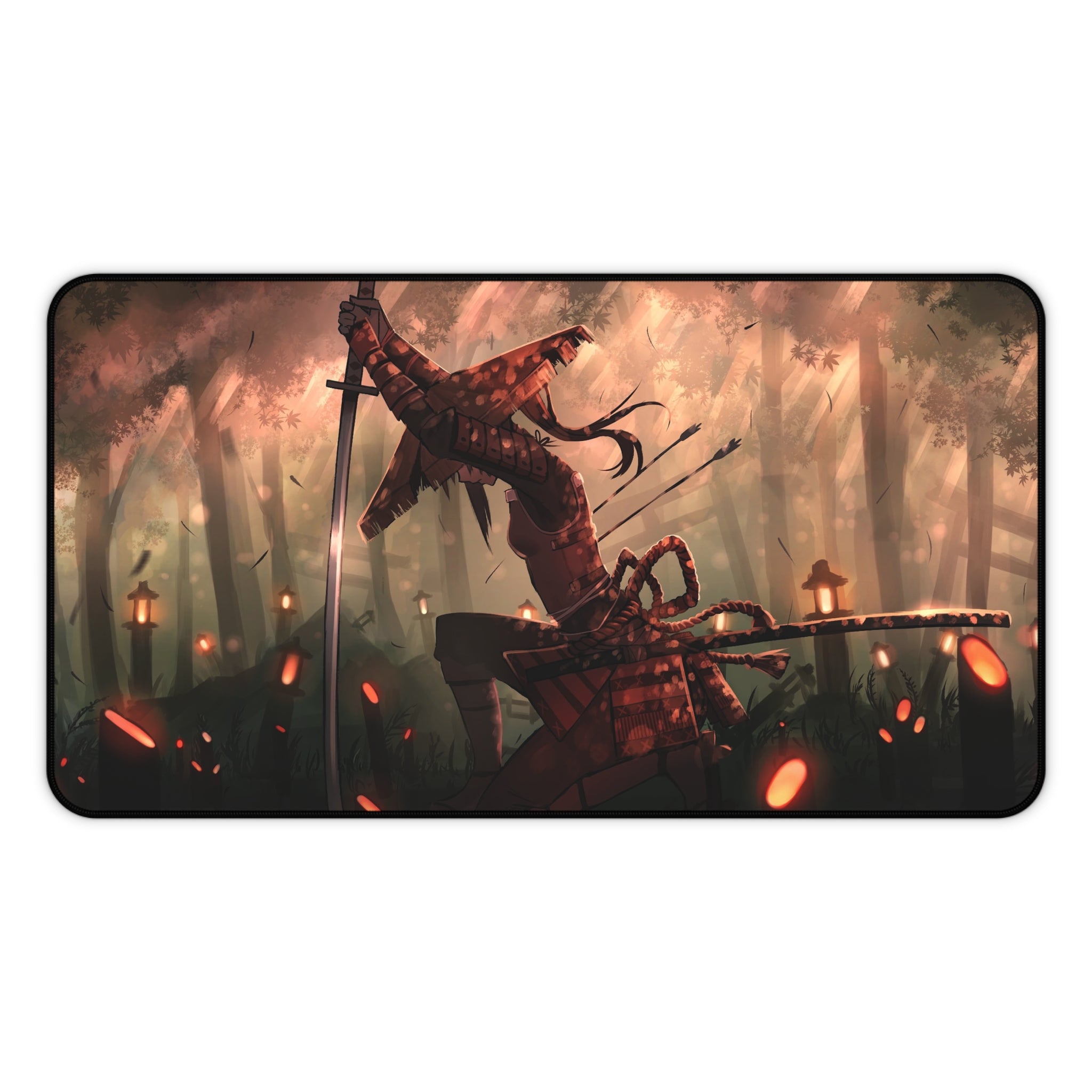 anime-samurai-girl-warrior-mouse-pad-japanese-katana-red-samurai-warrior-desk-mat-japanese-anime-girl-samurai-desk-pad-anime-