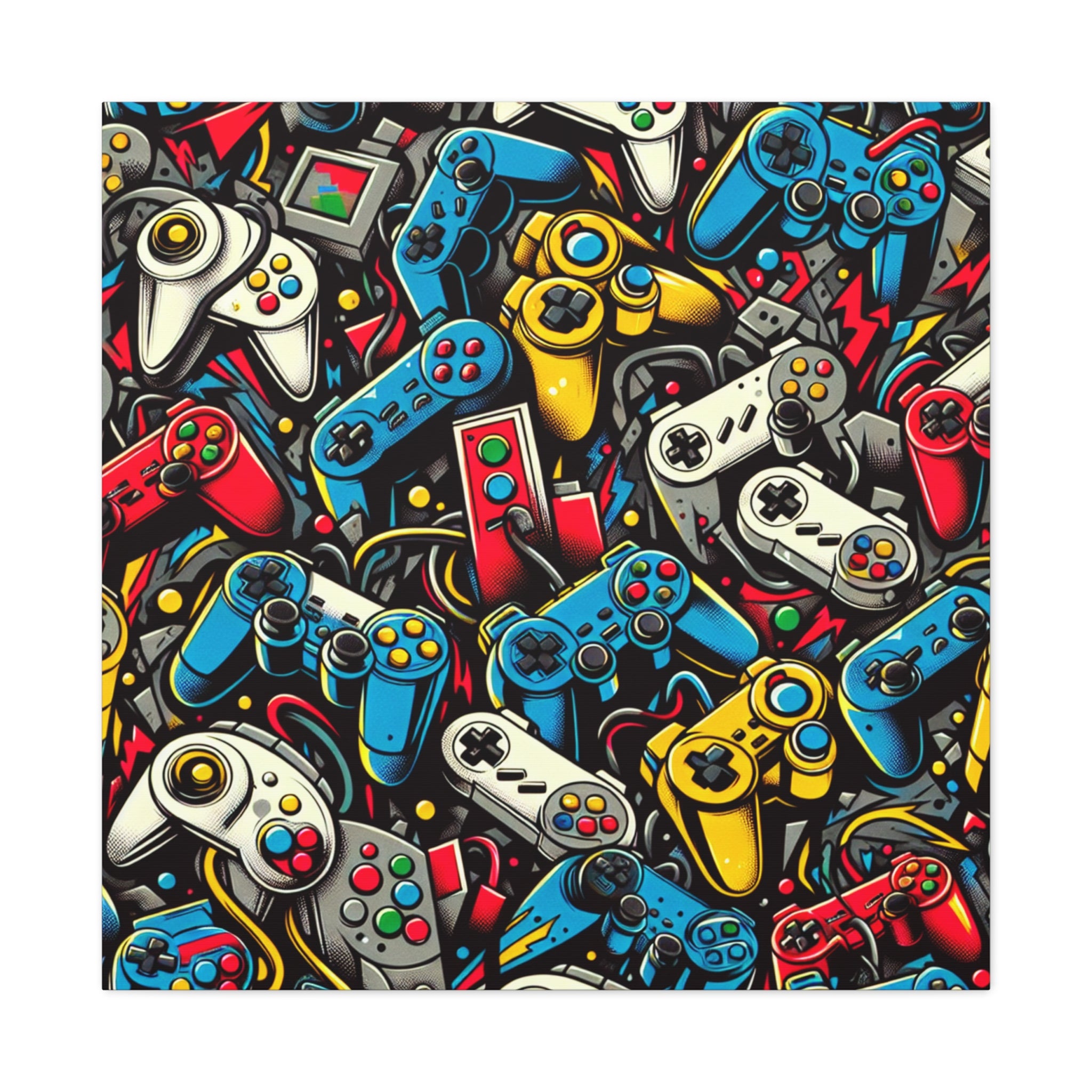 canvas-art-video-game-controller-graffiti-wall-decor-gamer-gift-teen-room-decor-boys-room-art-gaming-wall-print-man-cave-deco