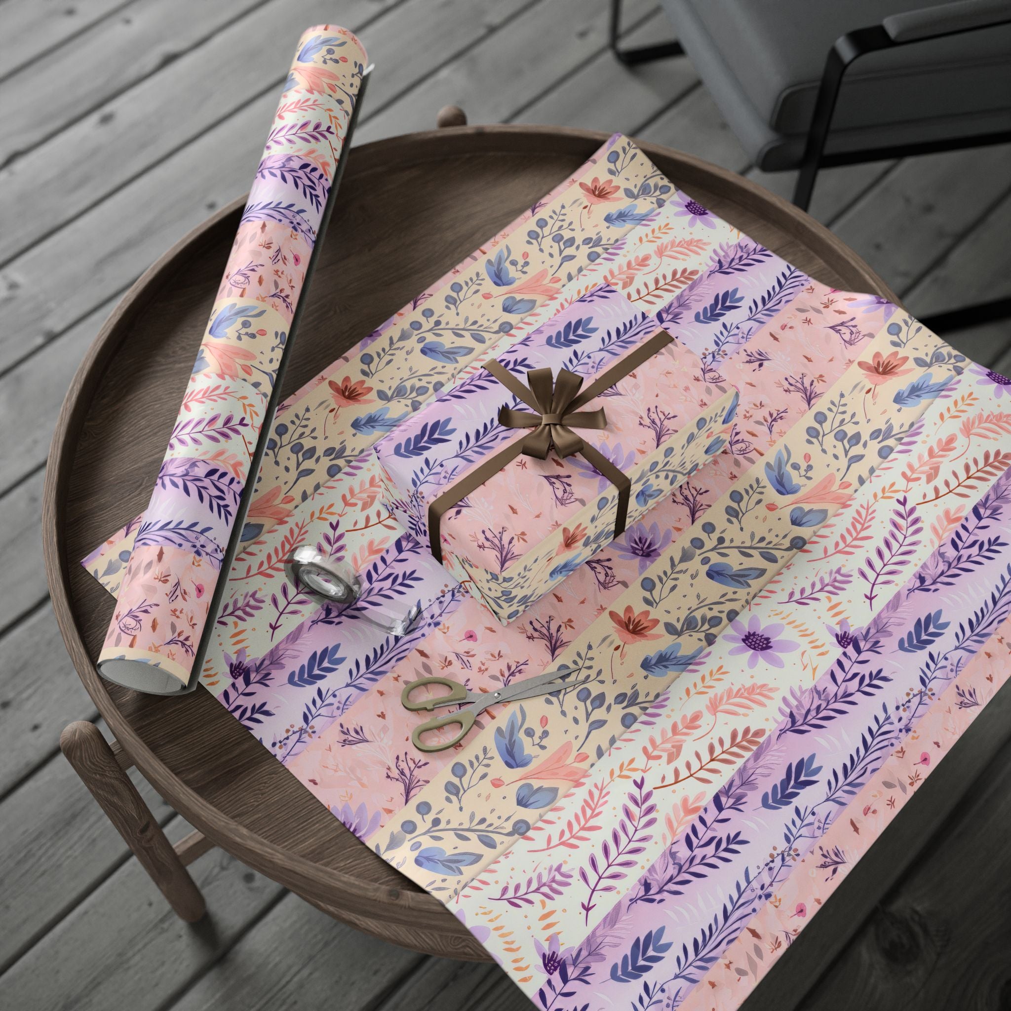 boho-wrapping-papers-pastel-gift-wrap-roll-for-birthday-unique-bohemian-design-holiday-present-wrap-scandinavian-style-packag