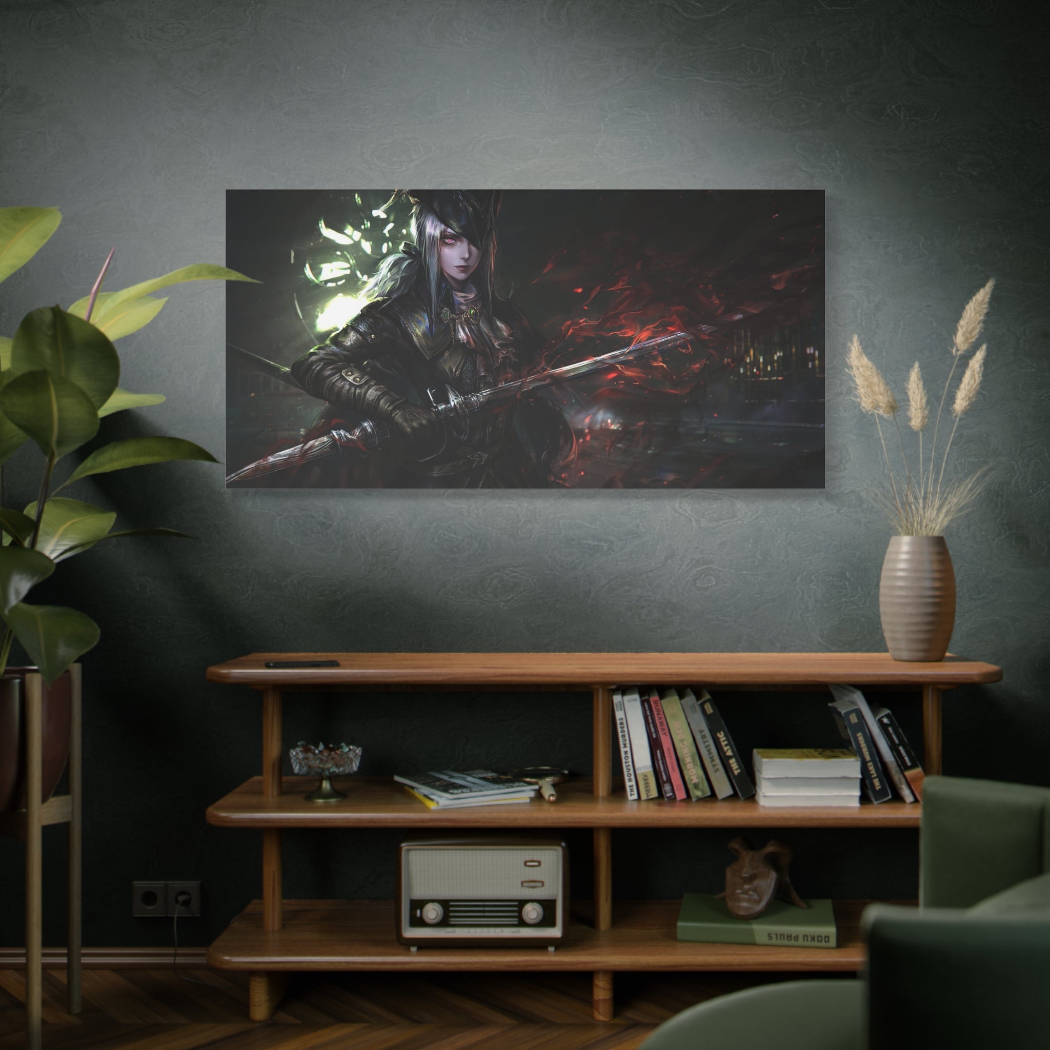 Bloodborne Art Lady Maria With Blade Canvas Wall Art, Home Wall Decor, Game Wall Art Print