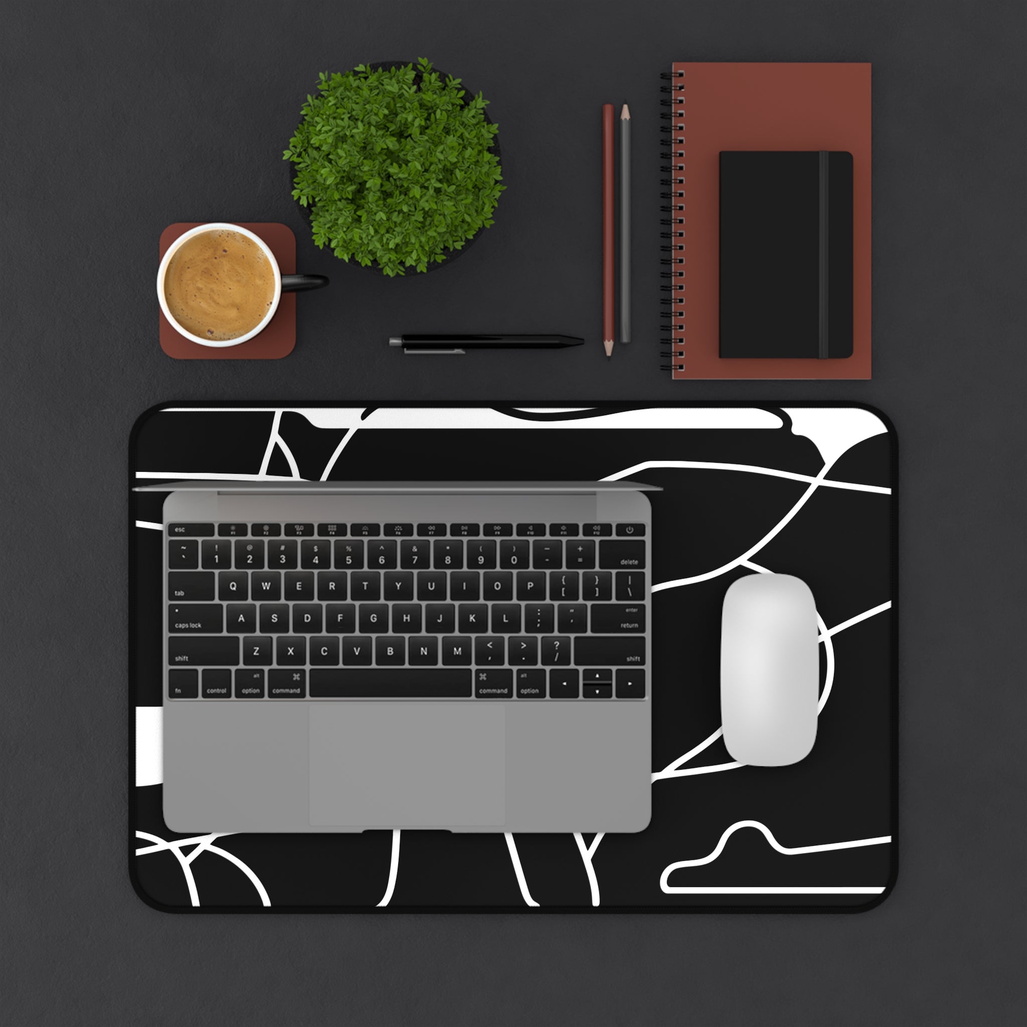 abstract-lines-monochrome-mouse-pad-abstract-art-desk-mat-sleek-black-and-white-desk-pad-minimalist-mouse-pad