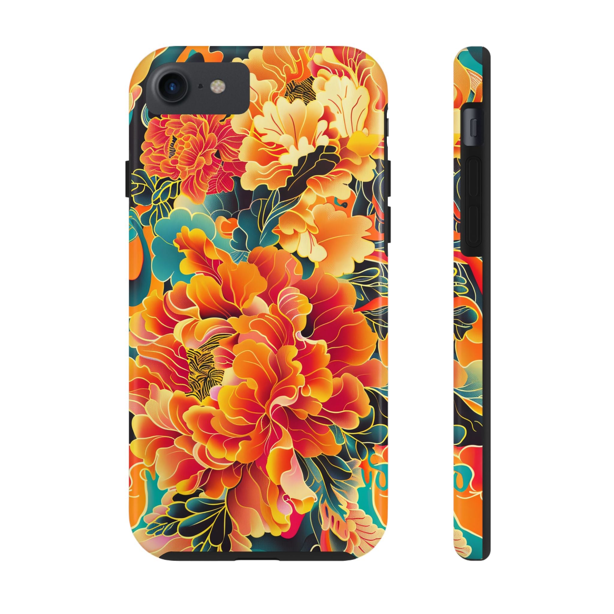 iphone-tough-case-retro-japanese-flowers-floral-phone-cover-vintage-japanese-style-protective-phone-case-asian-floral-design-