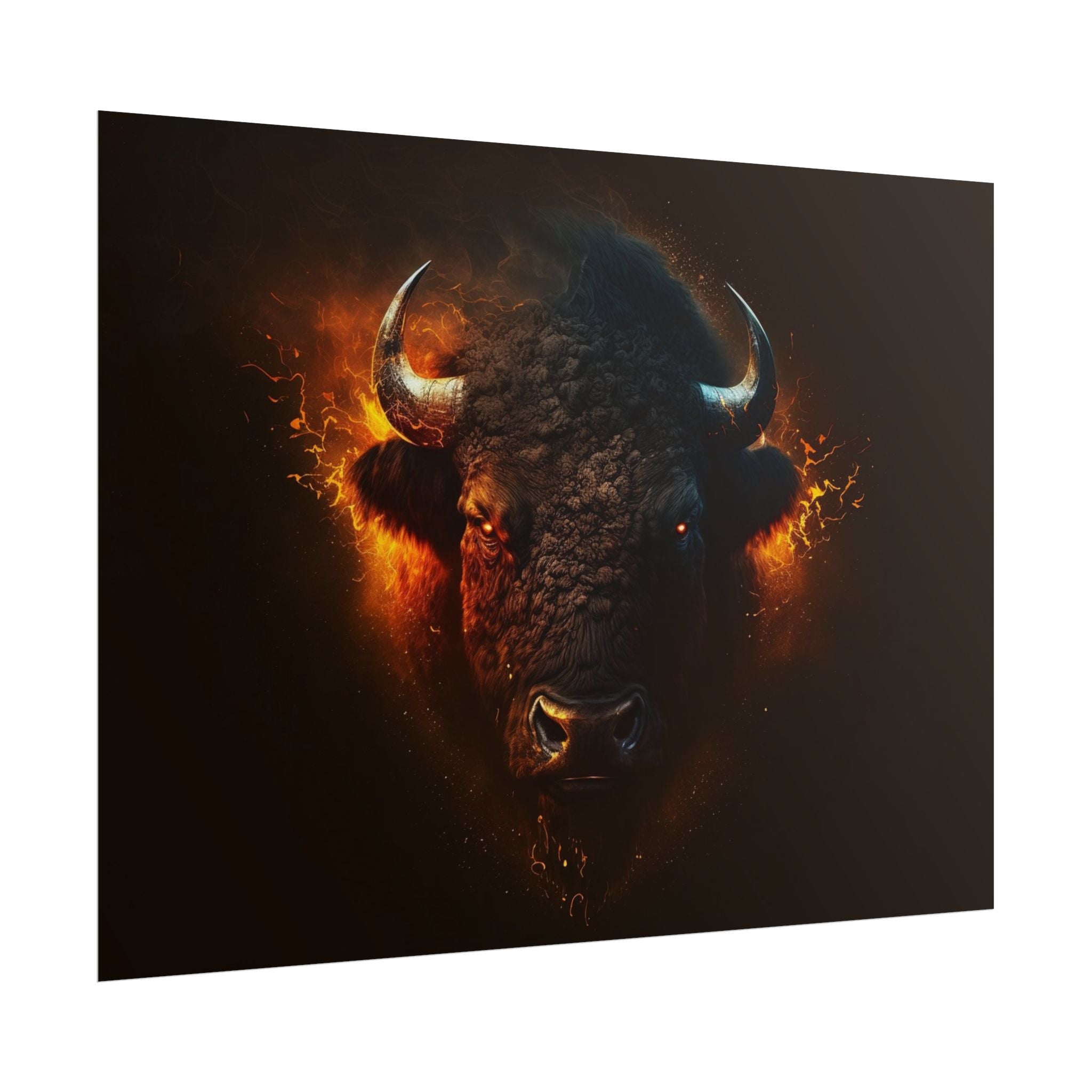 bison-art-poster-wall-decor-buffalo-gift-wildlife-home-decoration-western-bison-wall-art-nature-lover-gift-farm-house-wall-de
