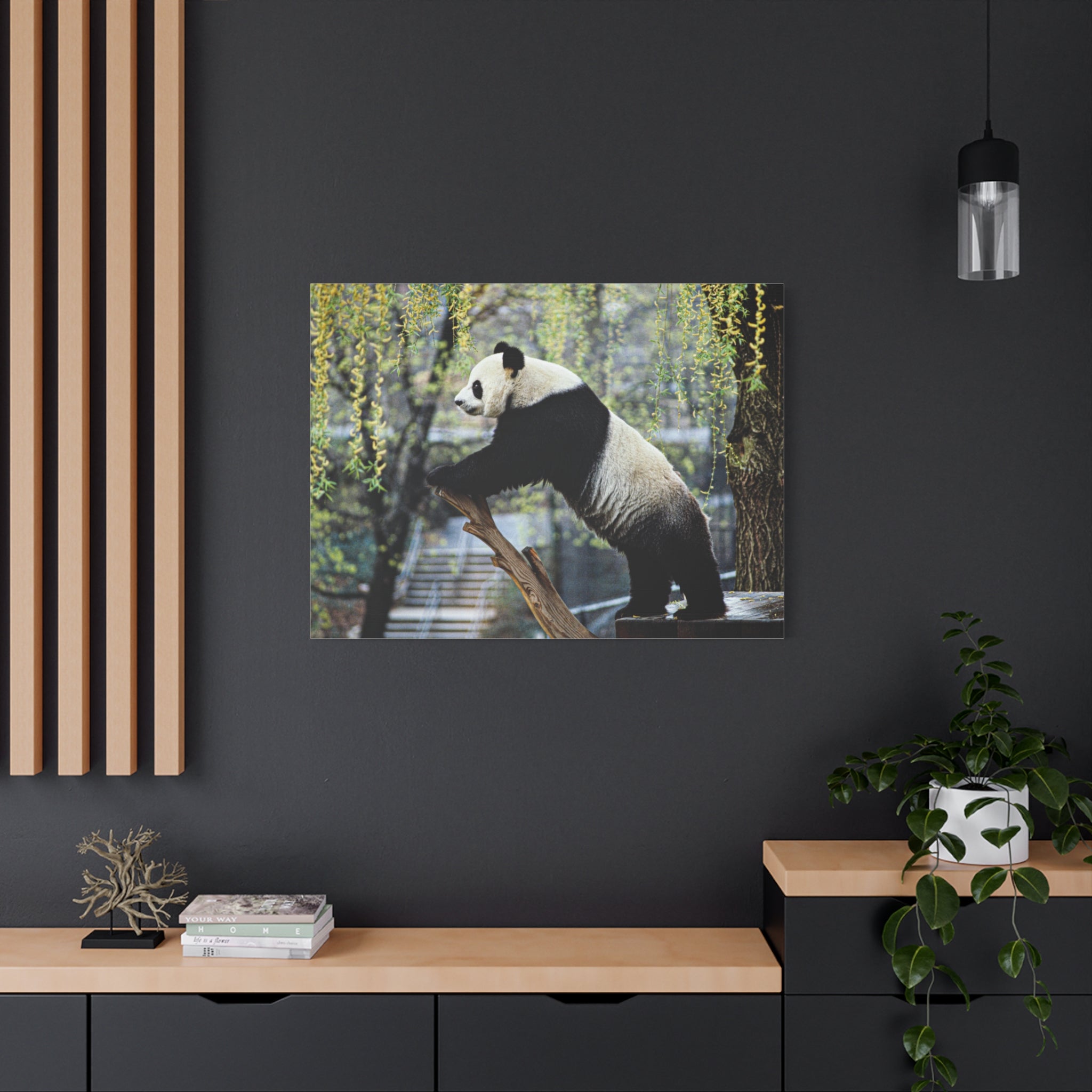 canvas-wall-art-cute-panda-wall-decor-nature-home-decor-panda-gift-panda-canvas-print-stretched-matte-canvas