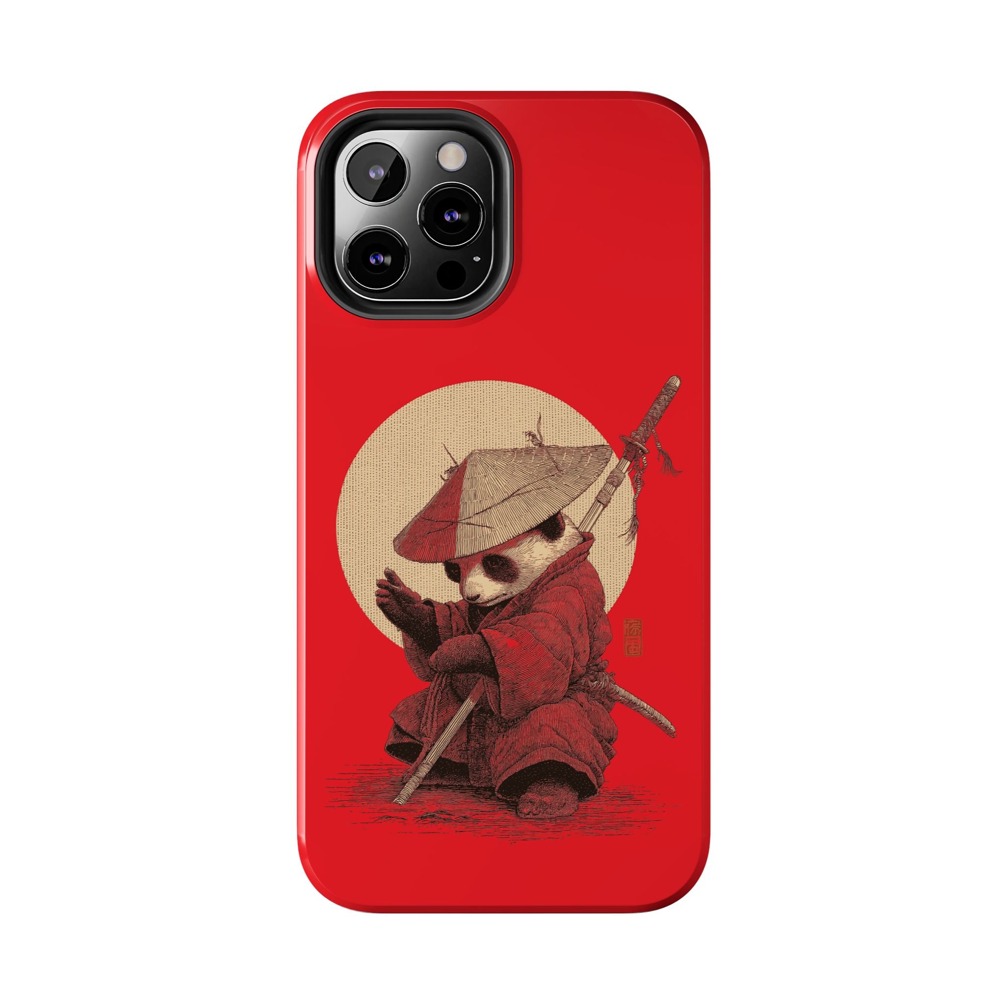japanese-samurai-panda-iphone-tough-case-kawaii-animal-phone-cover-protective-phone-cover-japandi-art-iphone-case