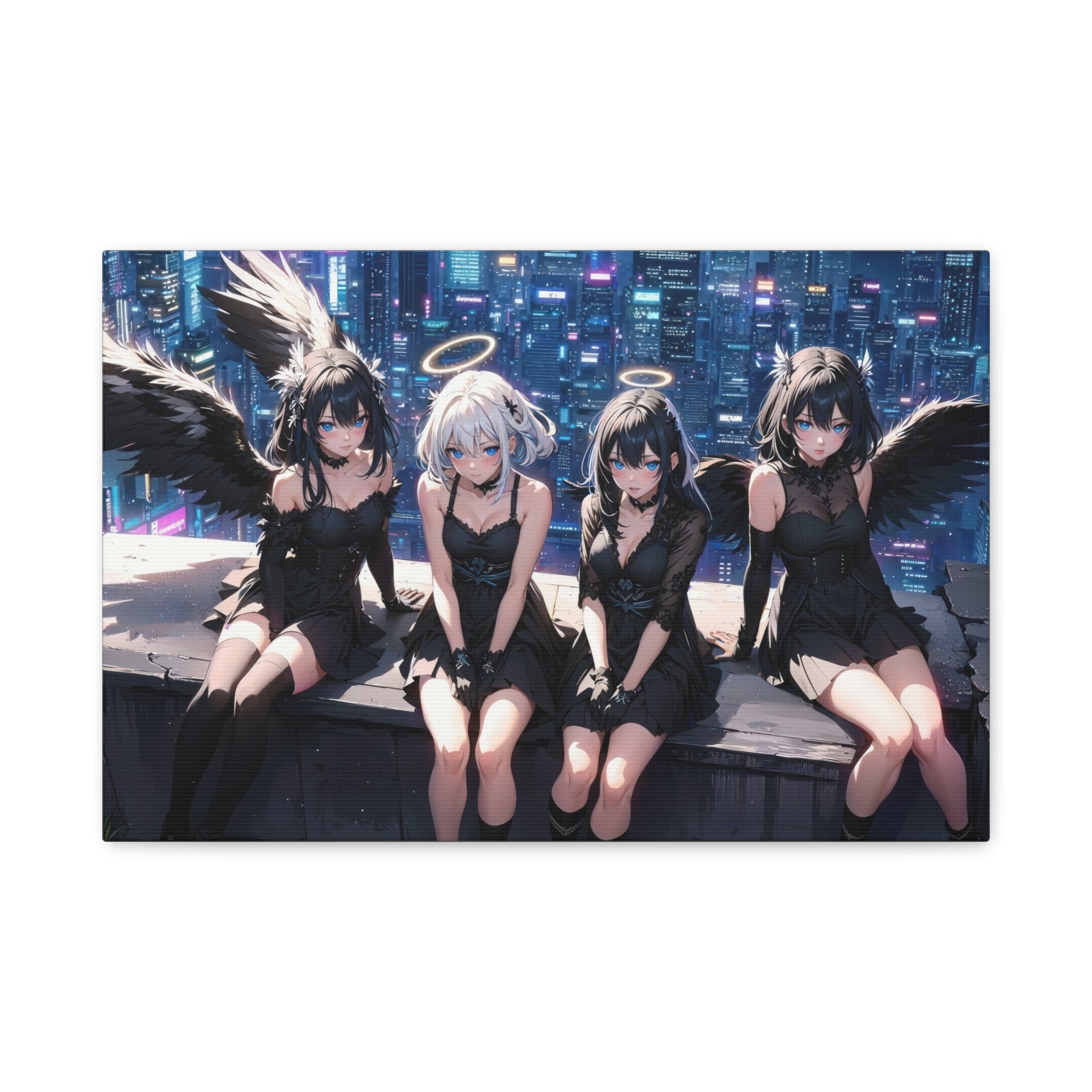 canvas-print-anime-angels-anime-lover-canvas-wall-art-matte-stretched-wall-art-beautiful-anime-girls-decor-anime-print-anime-