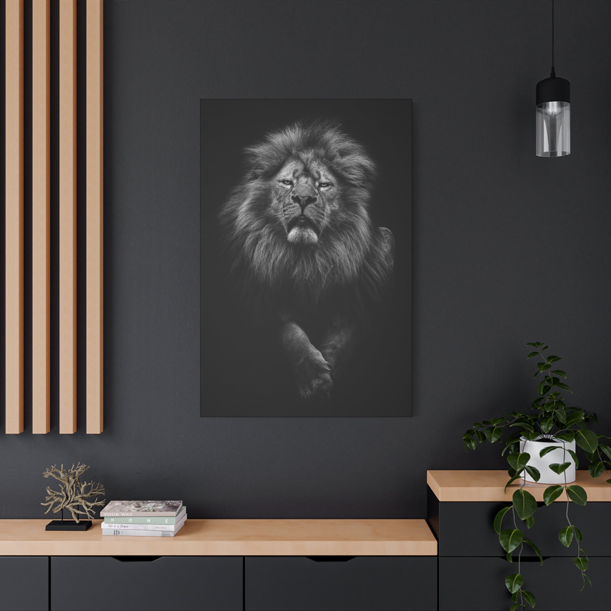 canvas-print-lion-wall-art-black-and-white-living-room-decor-matte-stretched-lion-poster-jungle-animal-art-print-wildlife-saf
