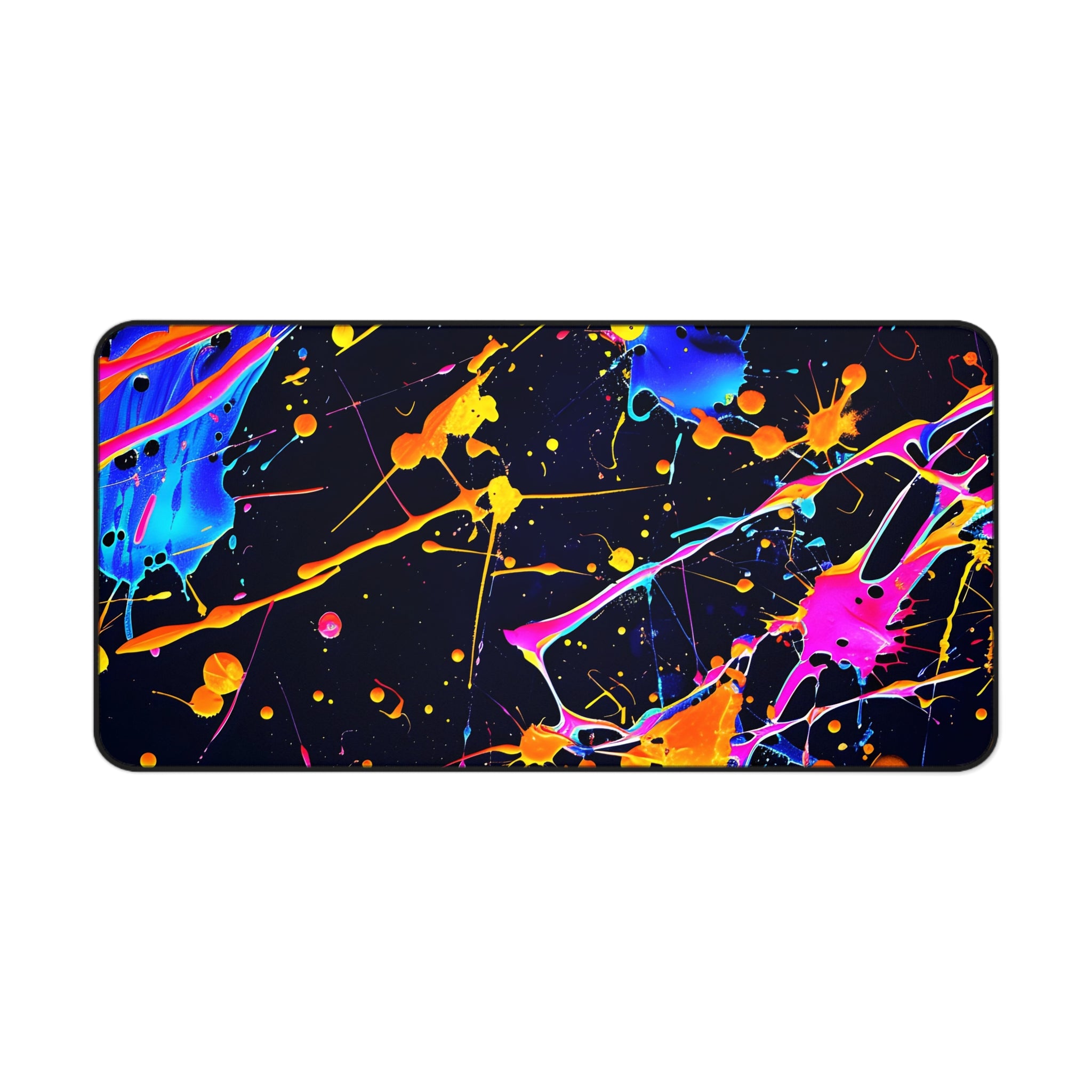 neon-abstract-paint-splatter-desk-mat-yellow-blue-large-gaming-mouse-pad-colorful-work-from-home-desk-accessory-desk-blotter