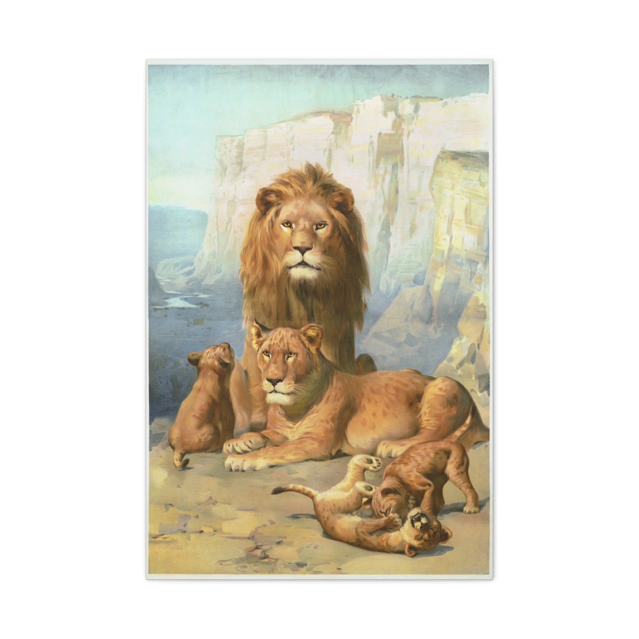 canvas-print-lion-family-canvas-wall-art-wildlife-home-decor-safari-animal-poster-jungle-nursery-art-african-wildlife-print-n