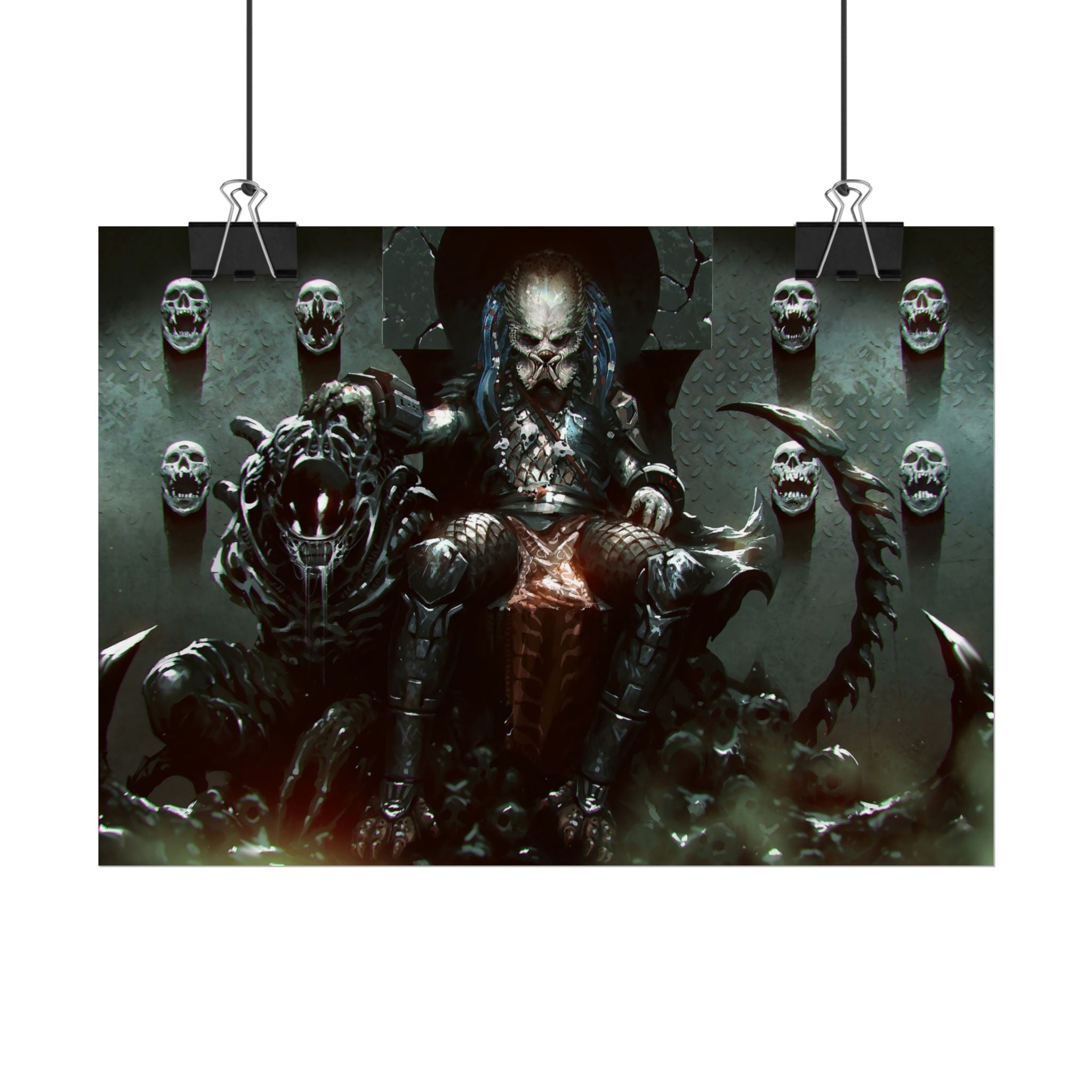 predator-alien-poster-art-xenomorph-movie-poster-print-alien-wall-art-sci-fi-home-decor-geek-wall-decor