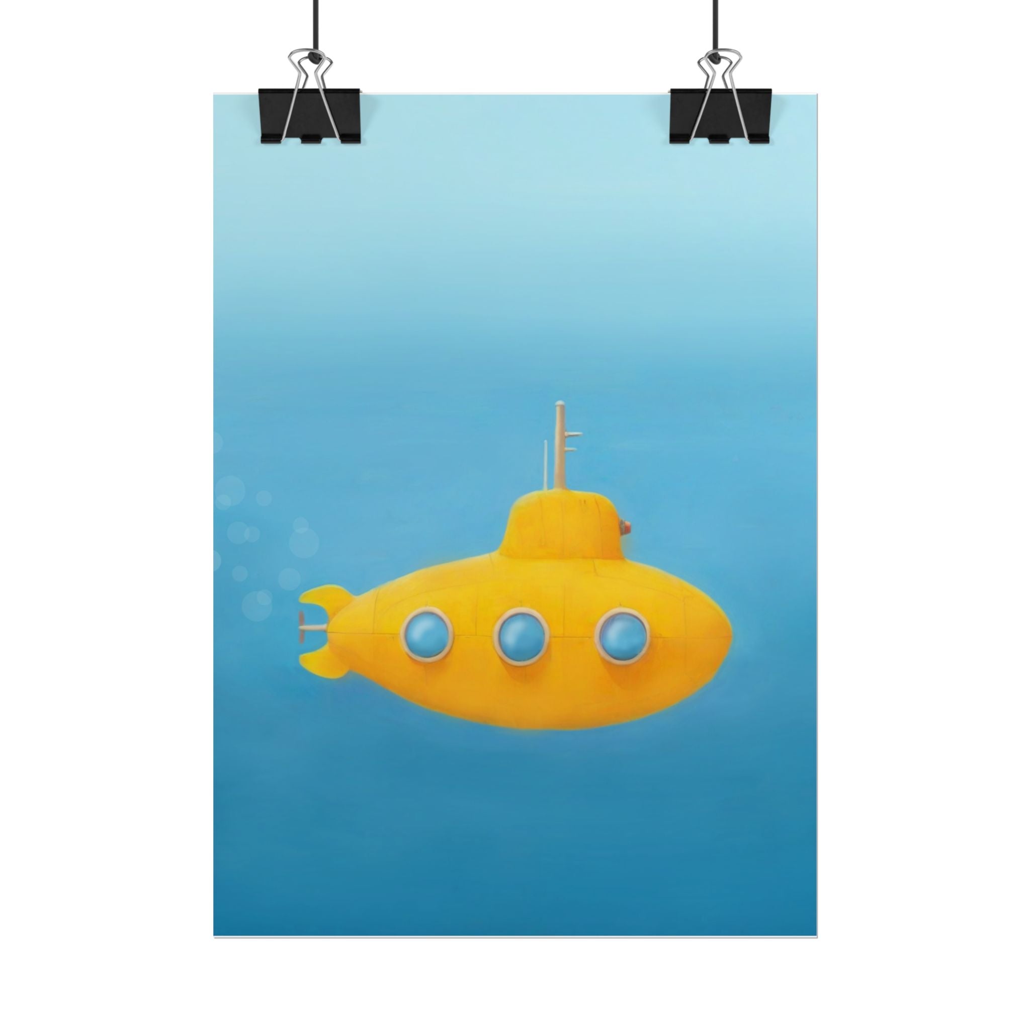 yellow-submarine-nursery-poster-art-fine-art-poster-wall-art-submarine-print-yellow-nursery-decor-gender-neutral-nursery