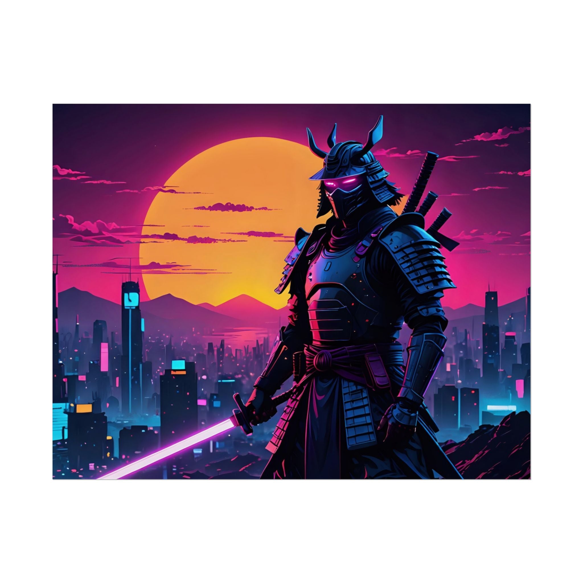 samurai-retrowave-poster-print-synthawave-wall-art-poster-gift-for-anime-fans-home-decor-japanese-art-retro-aesthetic-lightsa