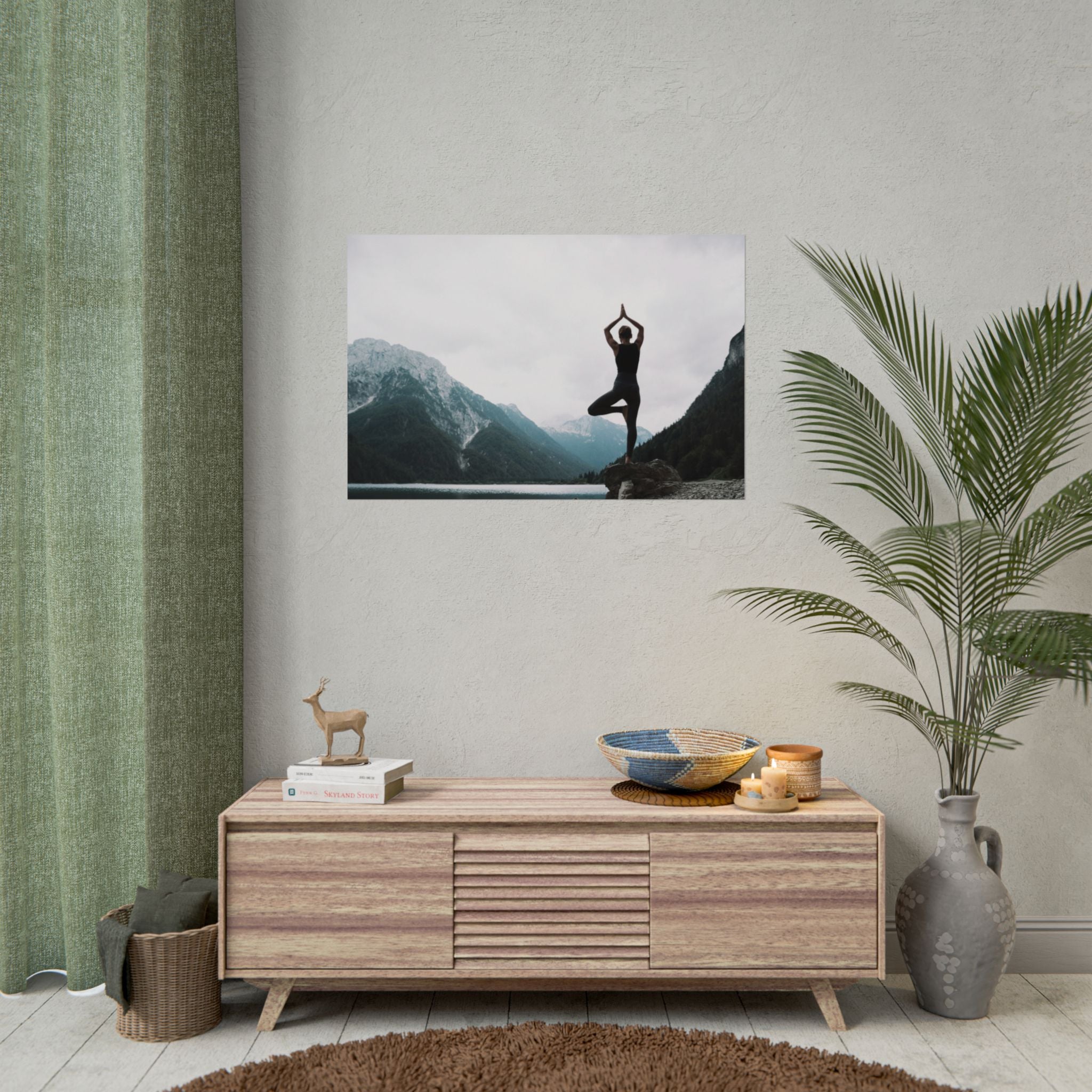 zen-retreat-poster-rolled-poster-yoga-nature-peace-meditation-gift-home-decor-poster-art-poster-gift