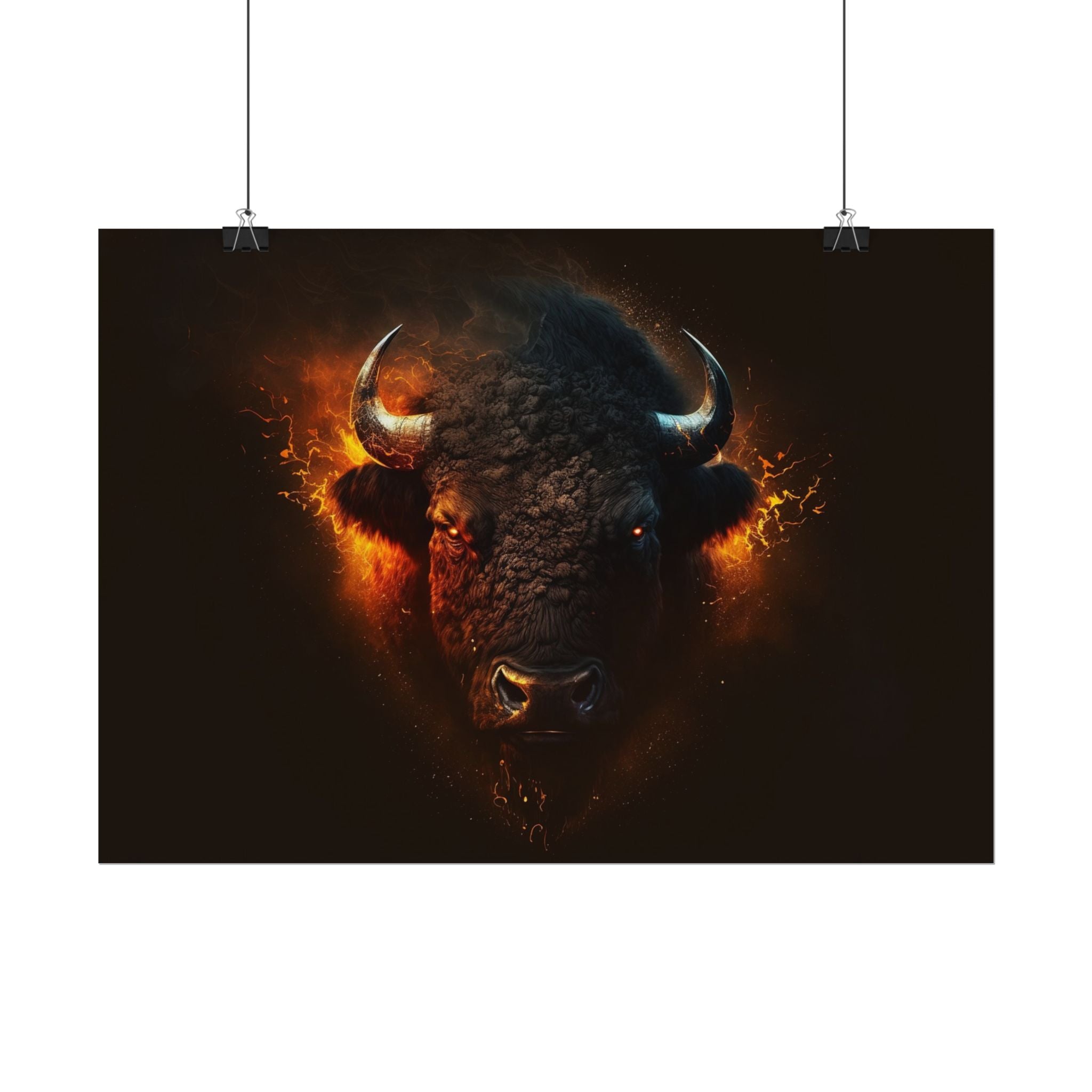bison-art-poster-wall-decor-buffalo-gift-wildlife-home-decoration-western-bison-wall-art-nature-lover-gift-farm-house-wall-de