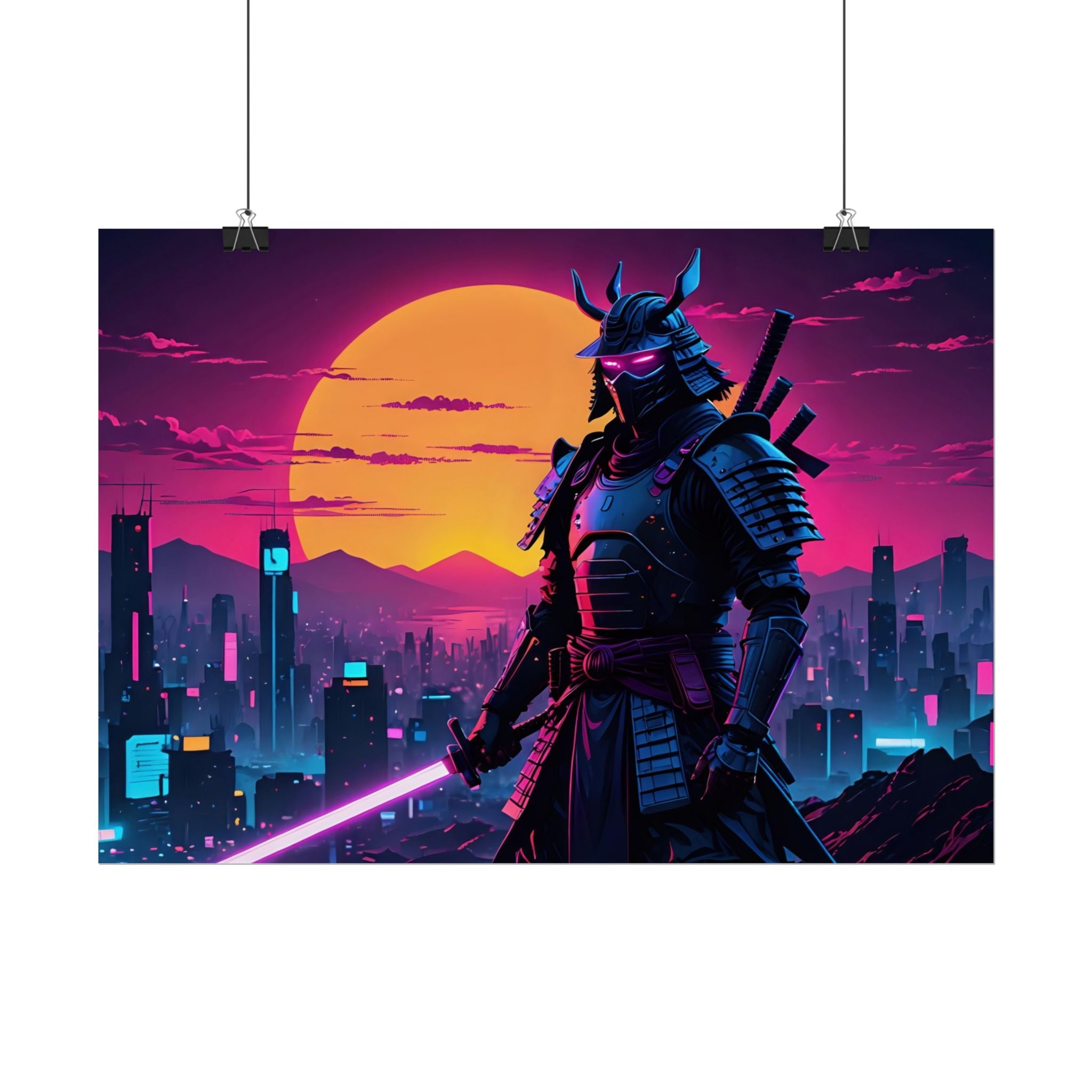samurai-retrowave-poster-print-synthawave-wall-art-poster-gift-for-anime-fans-home-decor-japanese-art-retro-aesthetic-lightsa