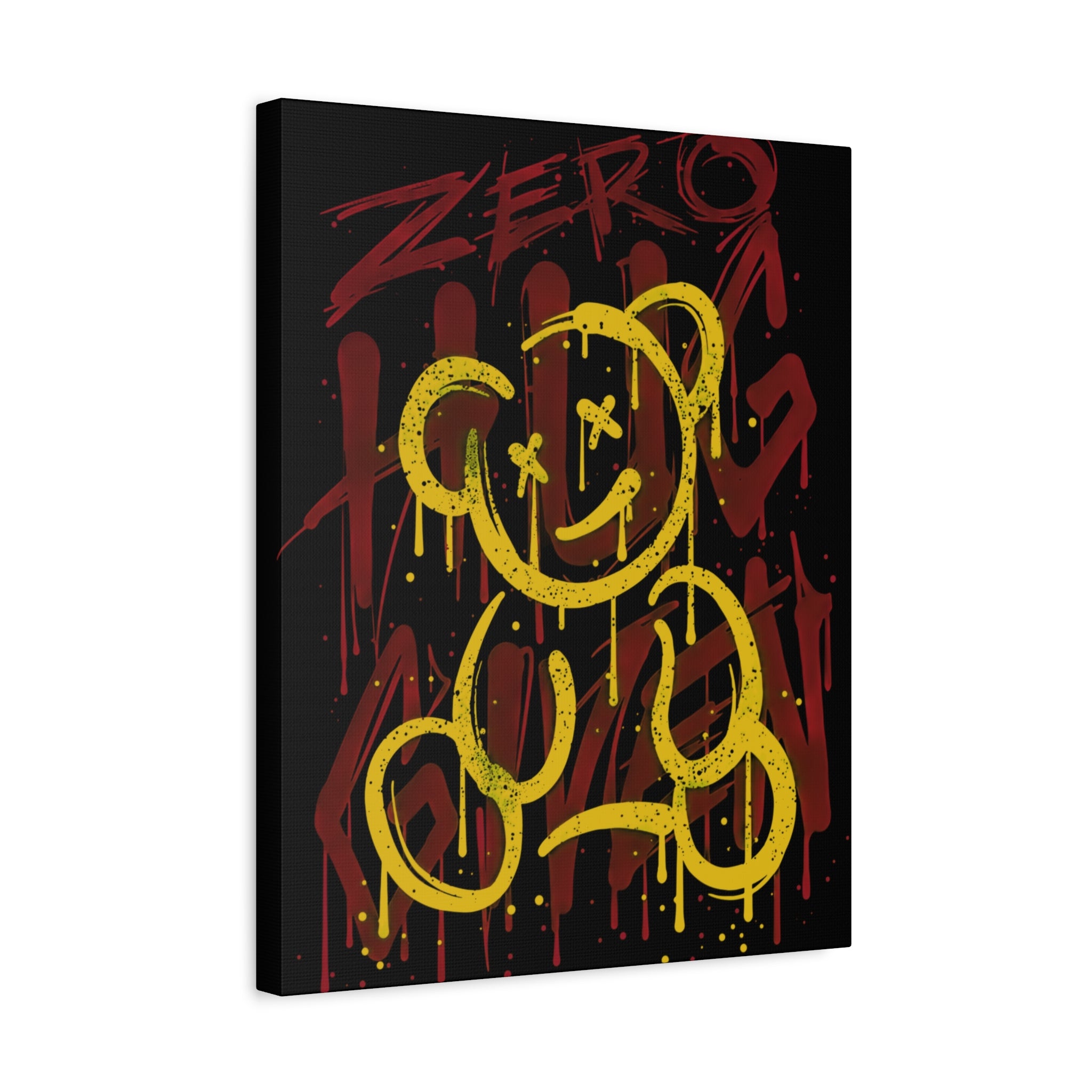 canvas-art-zero-hug-given-teddy-bear-print-graffiti-wall-art-fun-wall-art-moody-wall-art-canvas-print-canvas-wall-decor