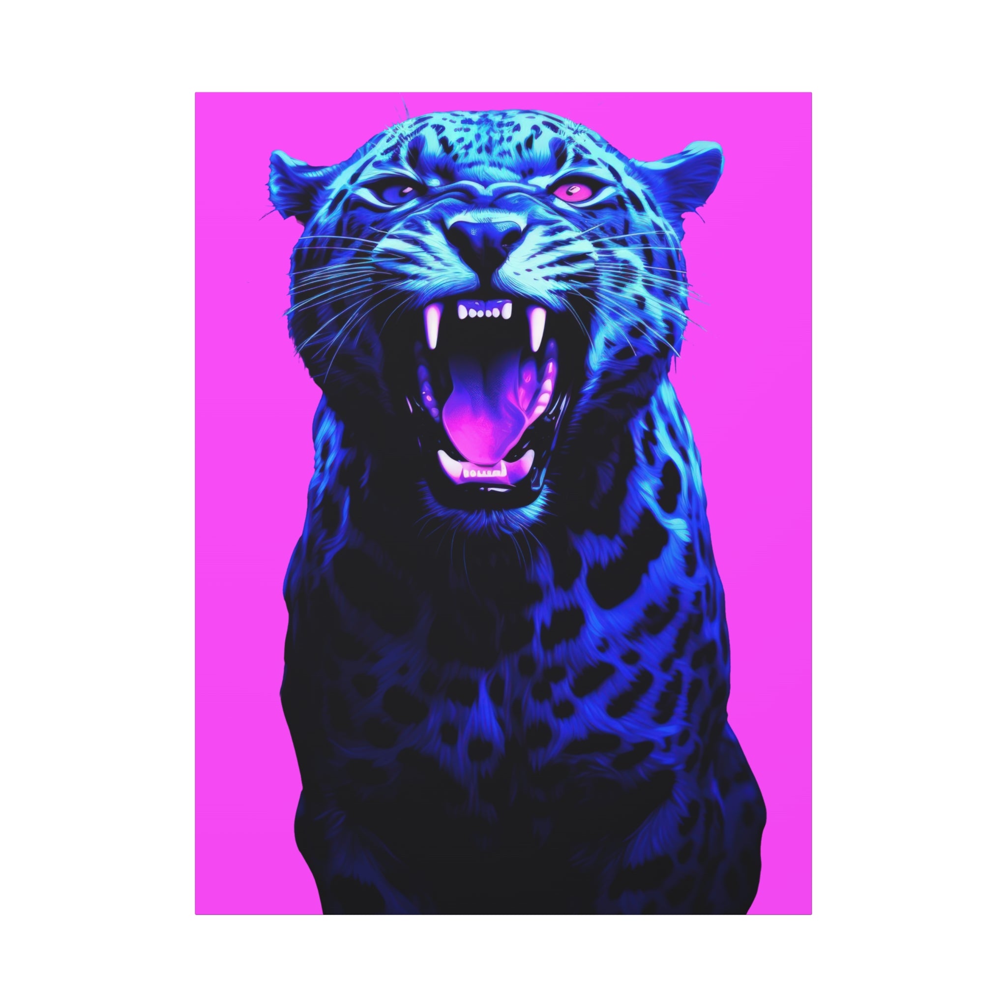 canvas-print-neon-leopard-wall-art-vaporwave-home-decor-stretched-matte-canvas-living-room-decor