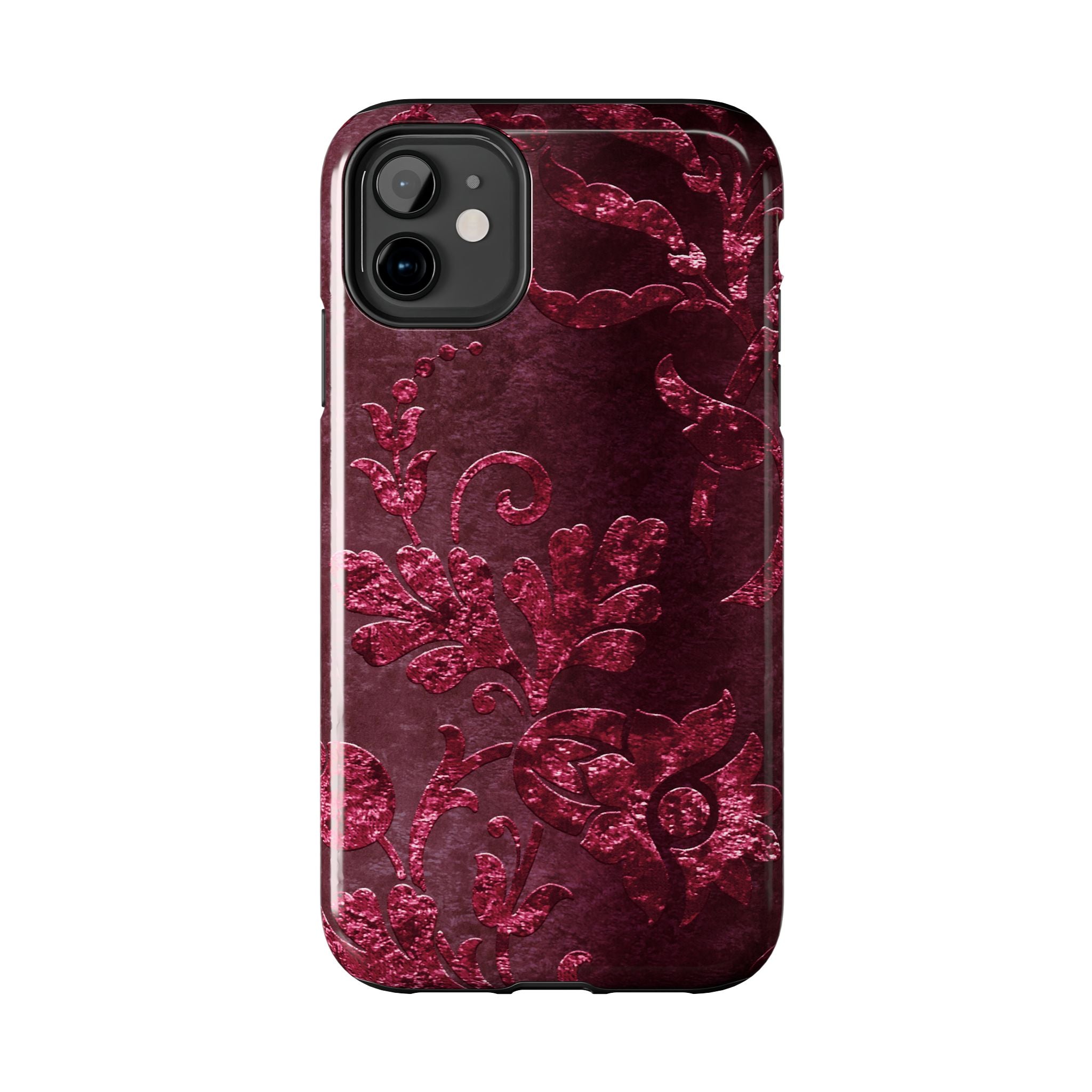 embossed-burgundy-velvet-tough-iphone-case-protective-iphone-cover-heavy-duty-iphone-case-rugged-phone-case-durable-smartphon