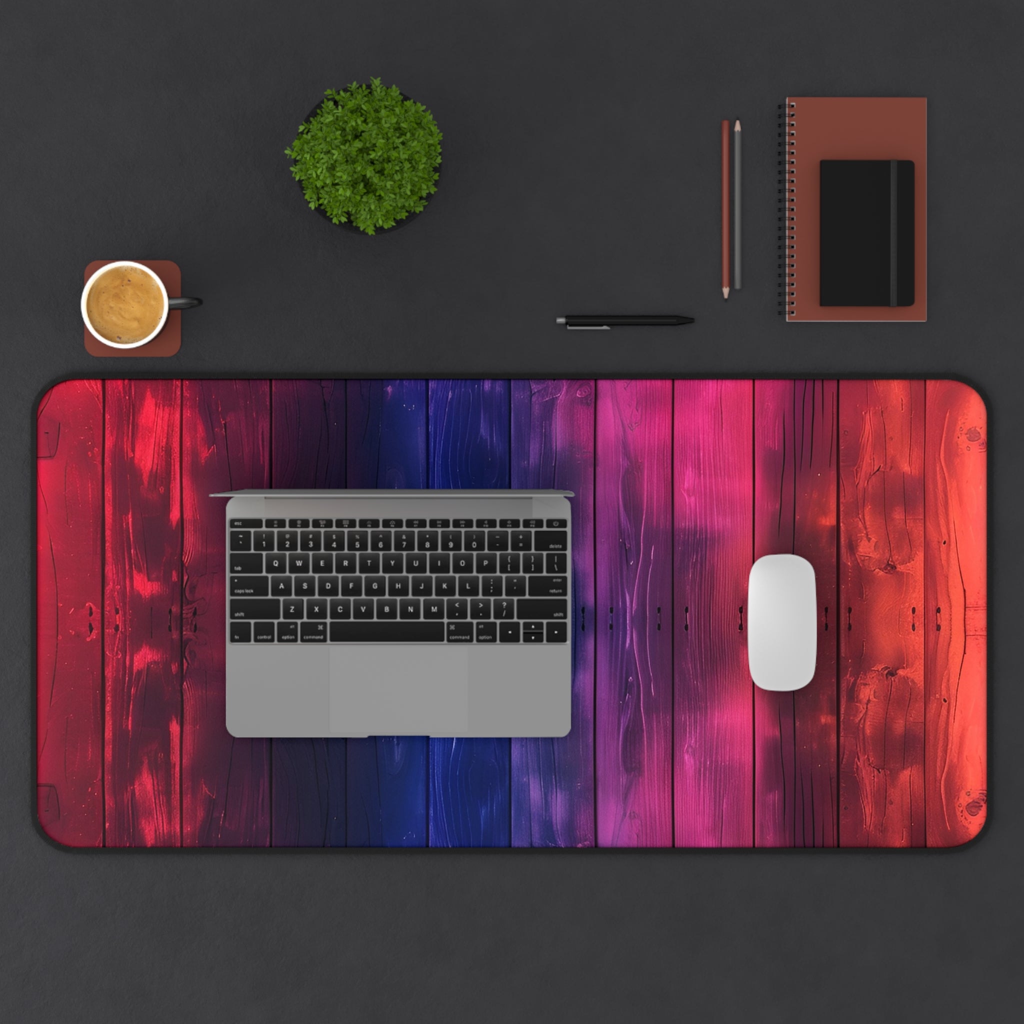 colorful-neon-wood-large-desk-mat-mousepad-vibrant-office-decor-rainbow-neon-wood-pattern-desk-mat