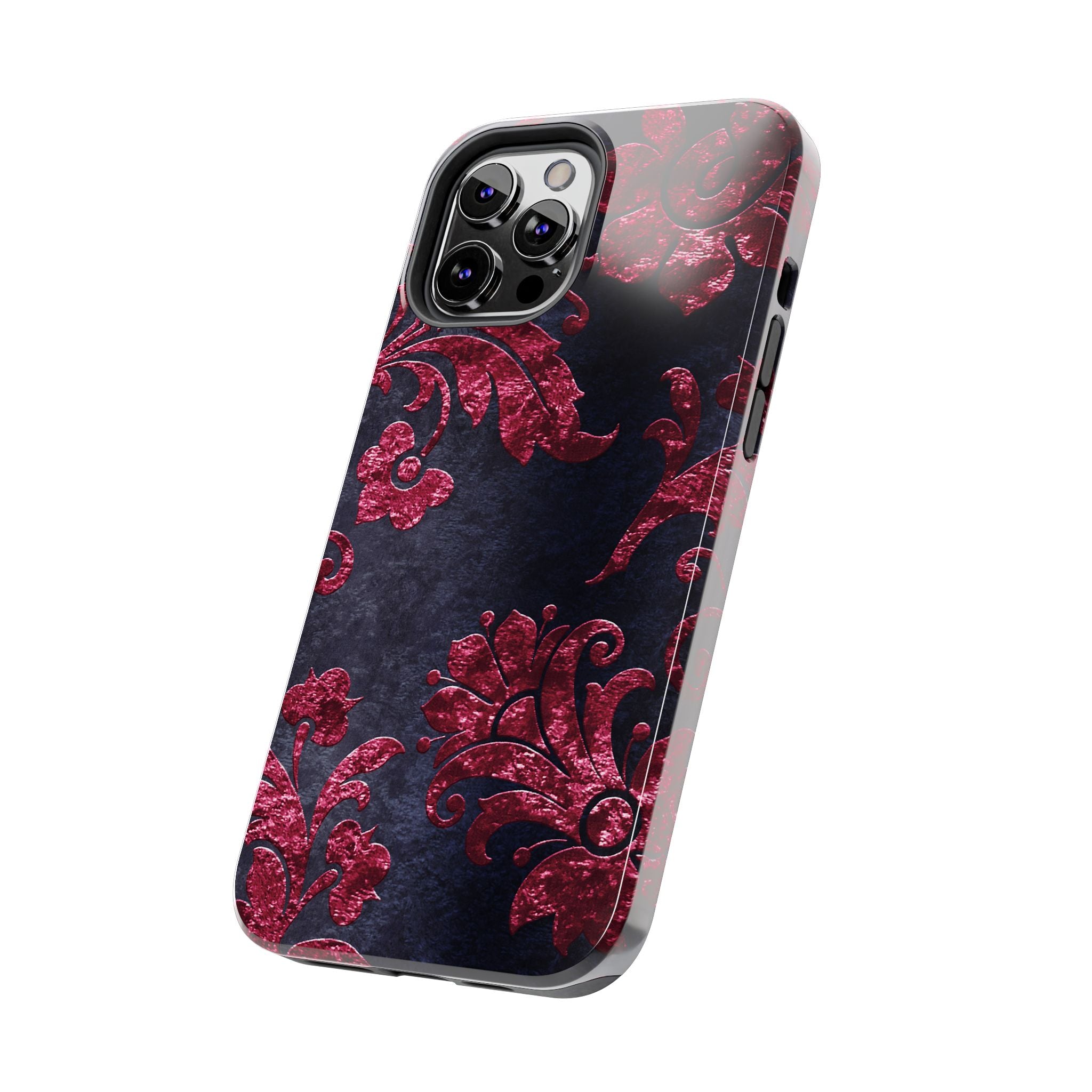 embossed-burgundy-velvet-tough-iphone-case-protective-iphone-cover-heavy-duty-iphone-case-rugged-phone-case-durable-smartphon
