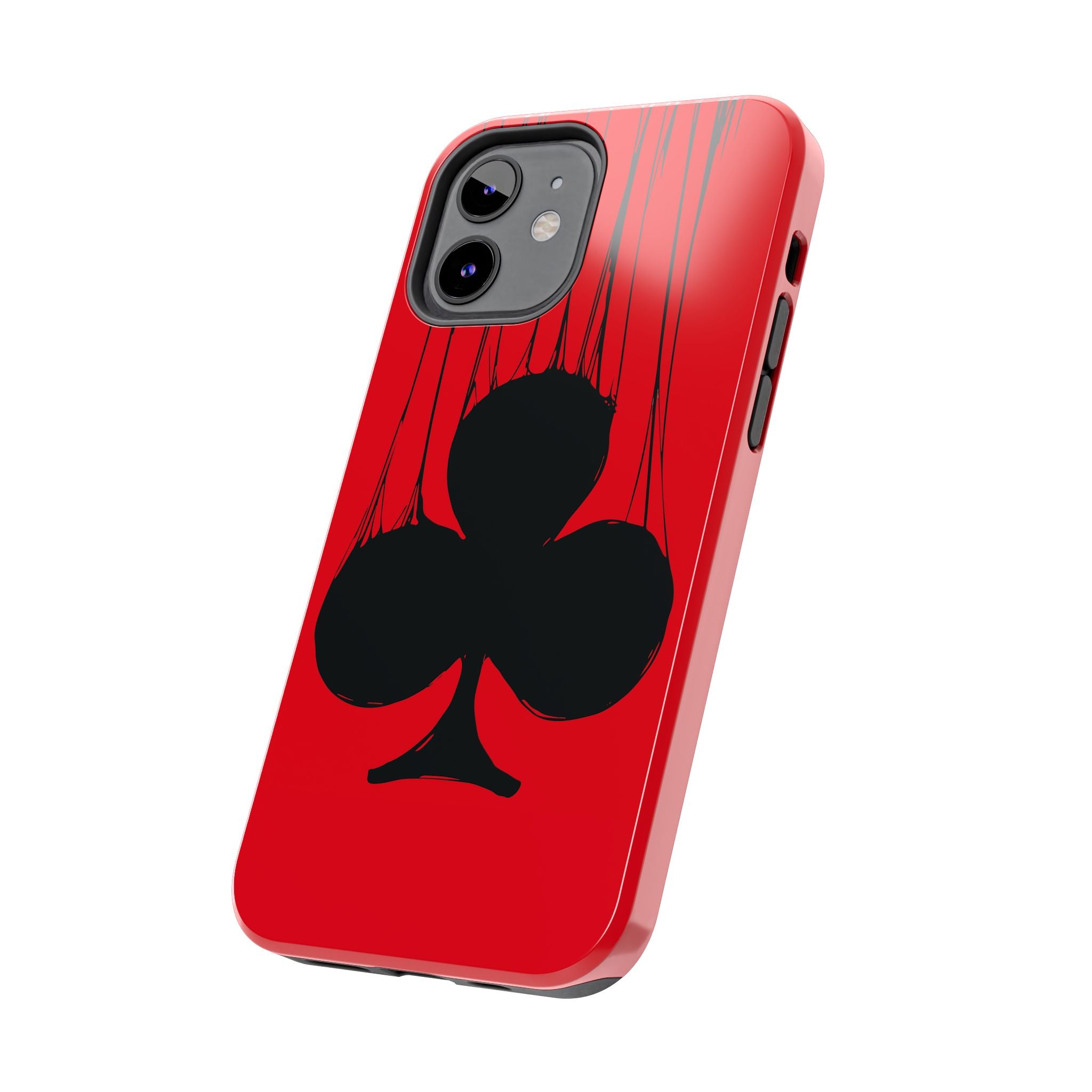 clubs-playing-cards-iphone-tough-case-protective-iphone-cover-card-game-lover-gift-gambling-theme-iphone-case-durable-card-su