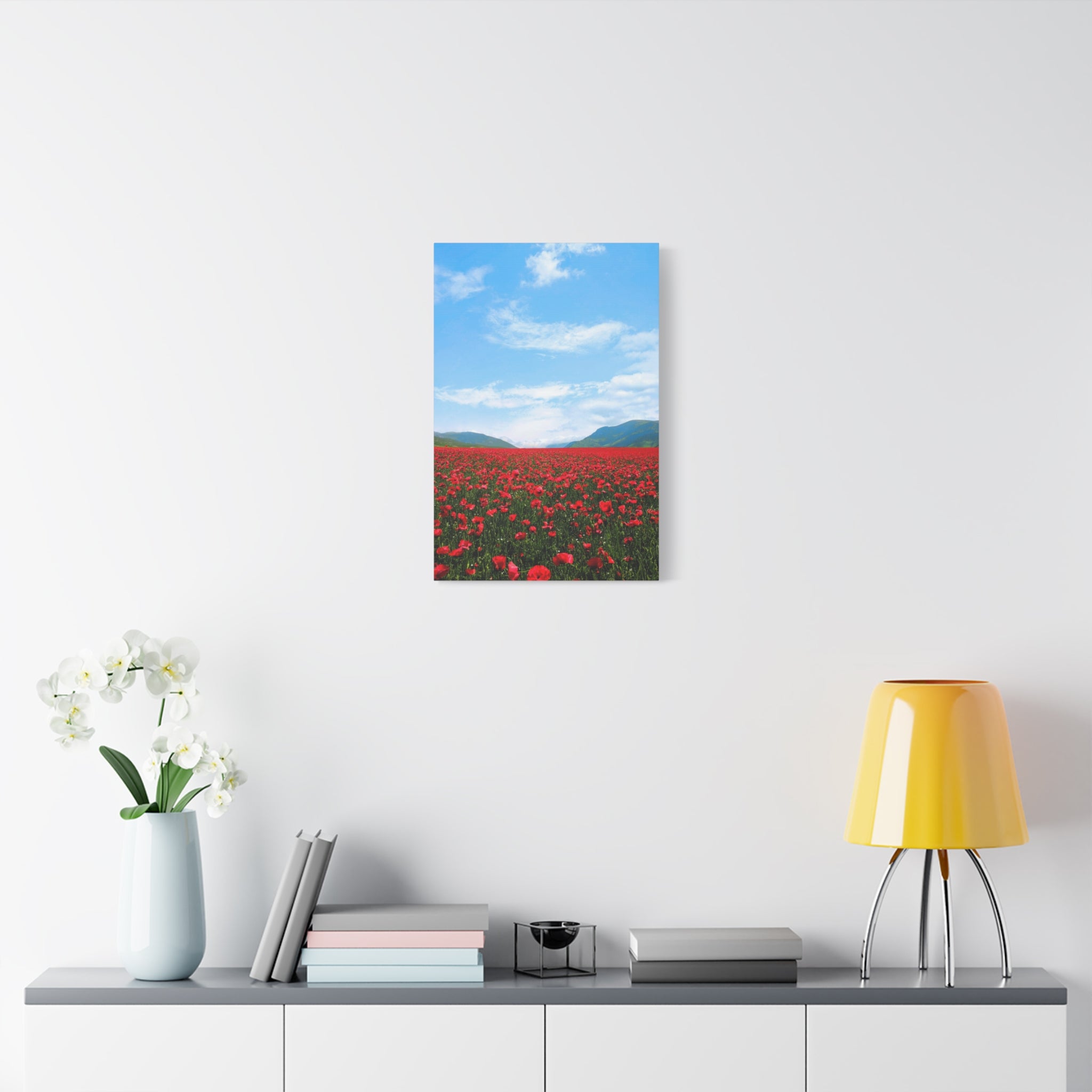 canvas-wall-art-red-poppy-flower-print-spring-floral-decor-matte-stretched-1-25-inch-home-office-decoration