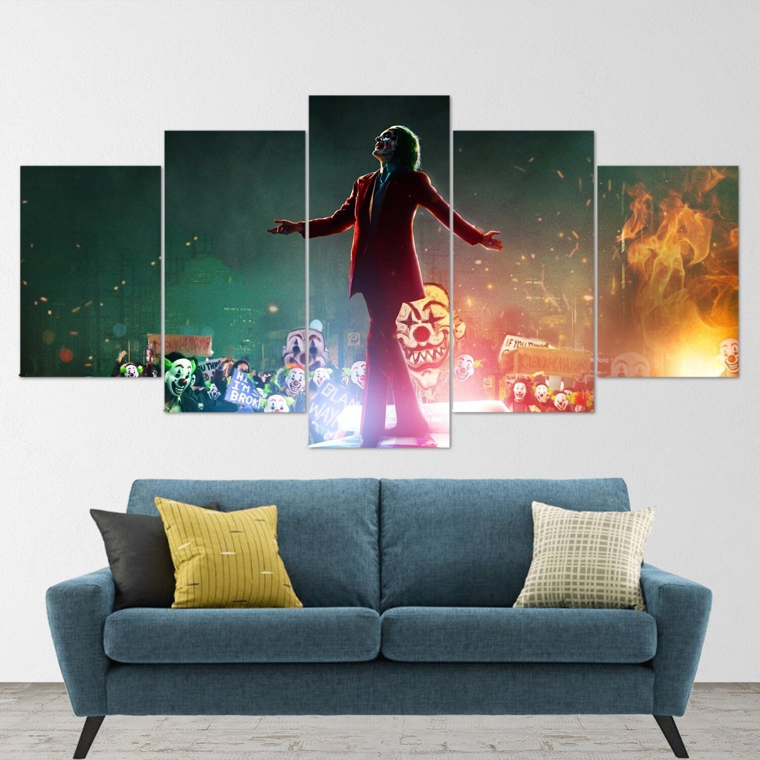 joker-2019-joker-movie-5-piece-canvas-wall-art-joaquin-phoenix-extra-large-wall-art-joker-poster-joker-5-piece-joker-5-panel-