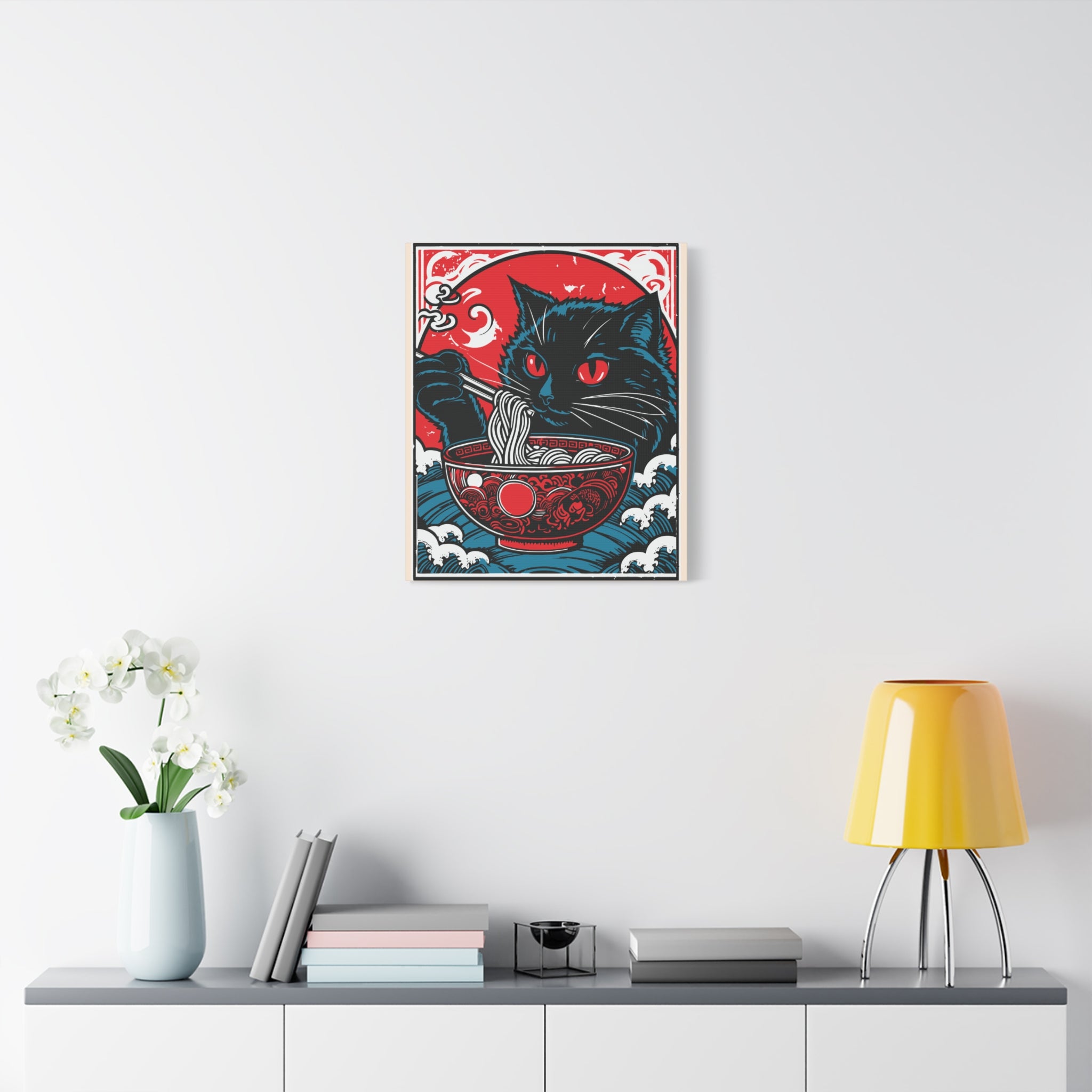 canvas-print-cat-eating-ramen-noodle-retro-japanese-decor-wall-art-living-room-decoration-matte-stretched-home-decor-cute