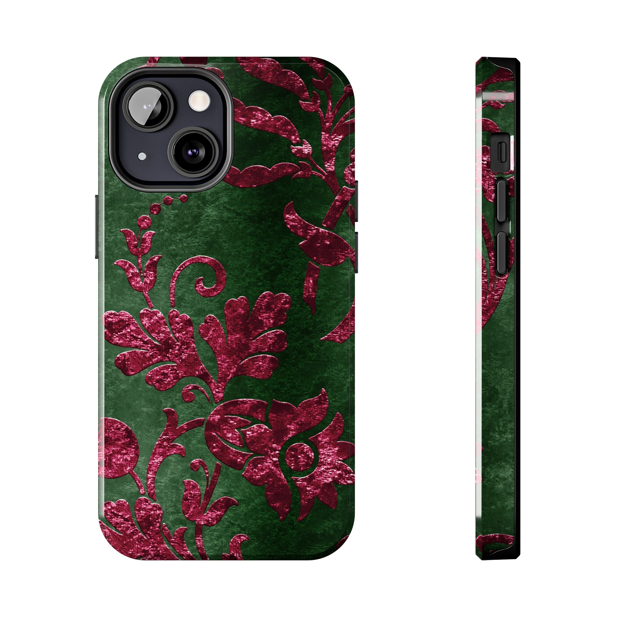 embossed-burgundy-velvet-tough-iphone-case-protective-iphone-cover-heavy-duty-iphone-case-rugged-phone-case-durable-smartphon