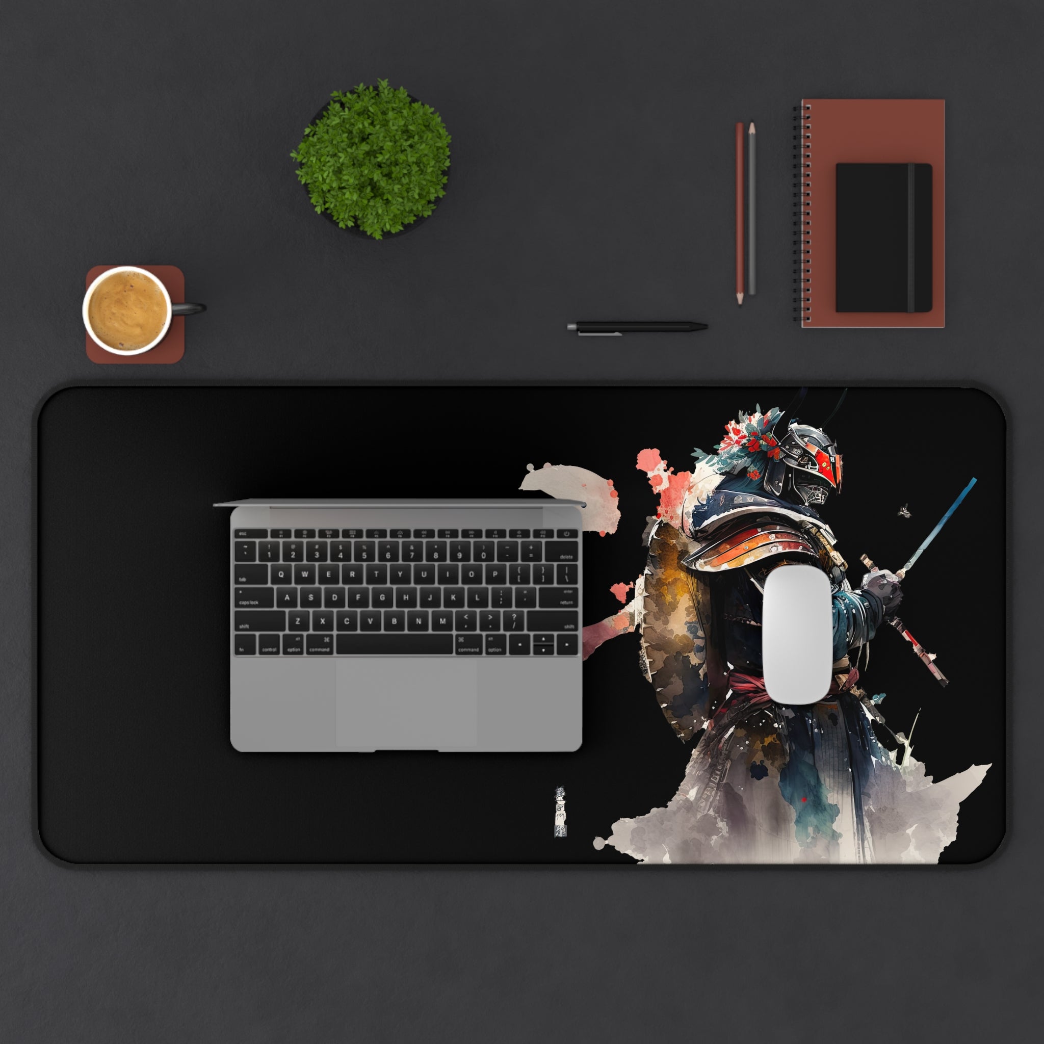 japanese-samurai-watercolor-mousepad-grey-desk-mat-desk-pad-for-home-office-large-gaming-work-desk-large-keyboard-mat-gift-fo