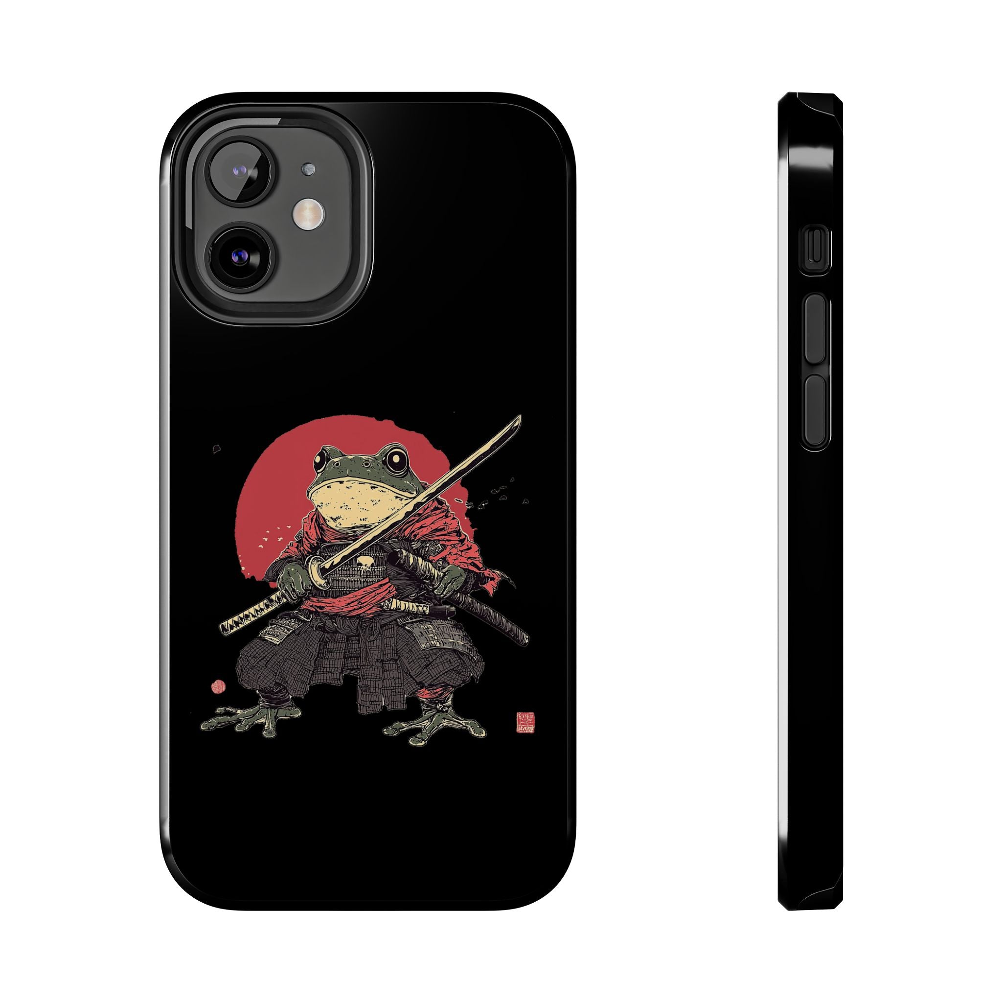 retro-vintage-ninja-frog-iphone-tough-case-red-sun-japanese-samurai-frog-design-ninja-warrior-black-iphone-hard-cover-1