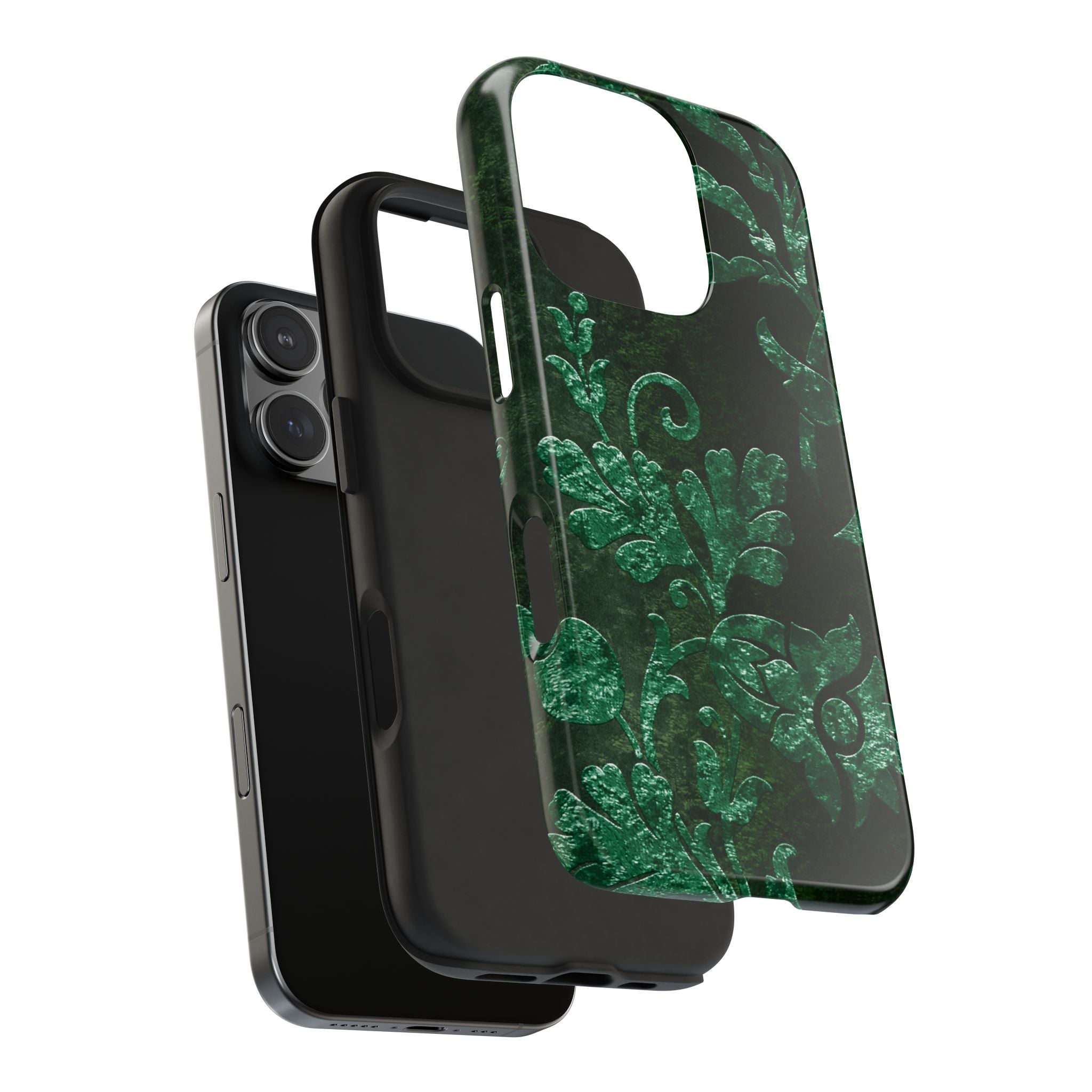 embossed-emerald-velvet-tough-phone-case-protective-iphone-cover-heavy-duty-phone-case-rugged-phone-case-durable-smartphone-c