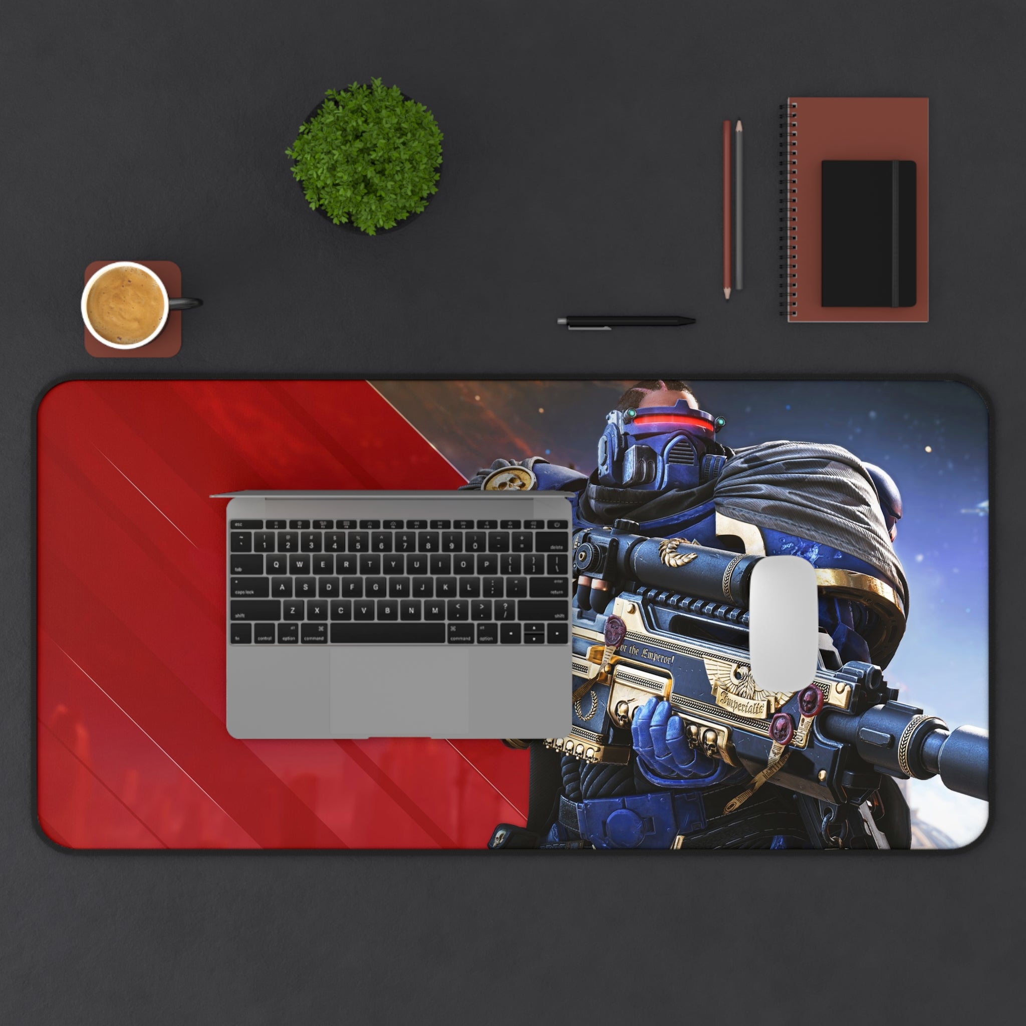 Warhammer 40k Space Marine 2 Tactical Sniper, Gaming Mouse Pad - XL Desk Mat & Extended Desk Pad for Wargaming, Gamer Gift