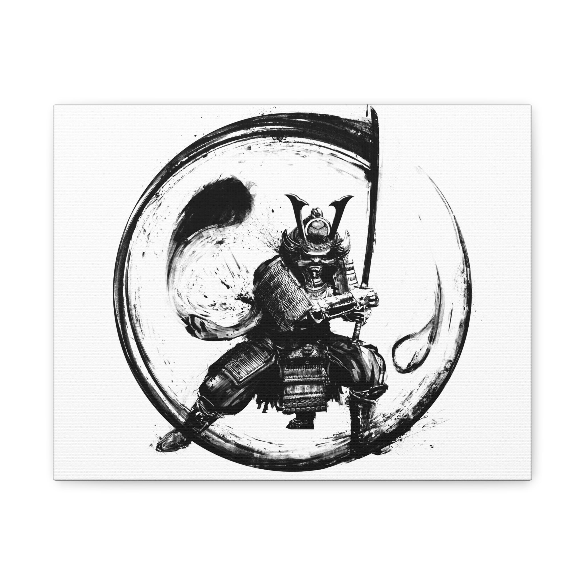 canvas-wall-art-japanese-samurai-ying-yang-katana-oni-mask-black-and-white-home-decor-zen-wall-hanging-asian-art-samurai-swor