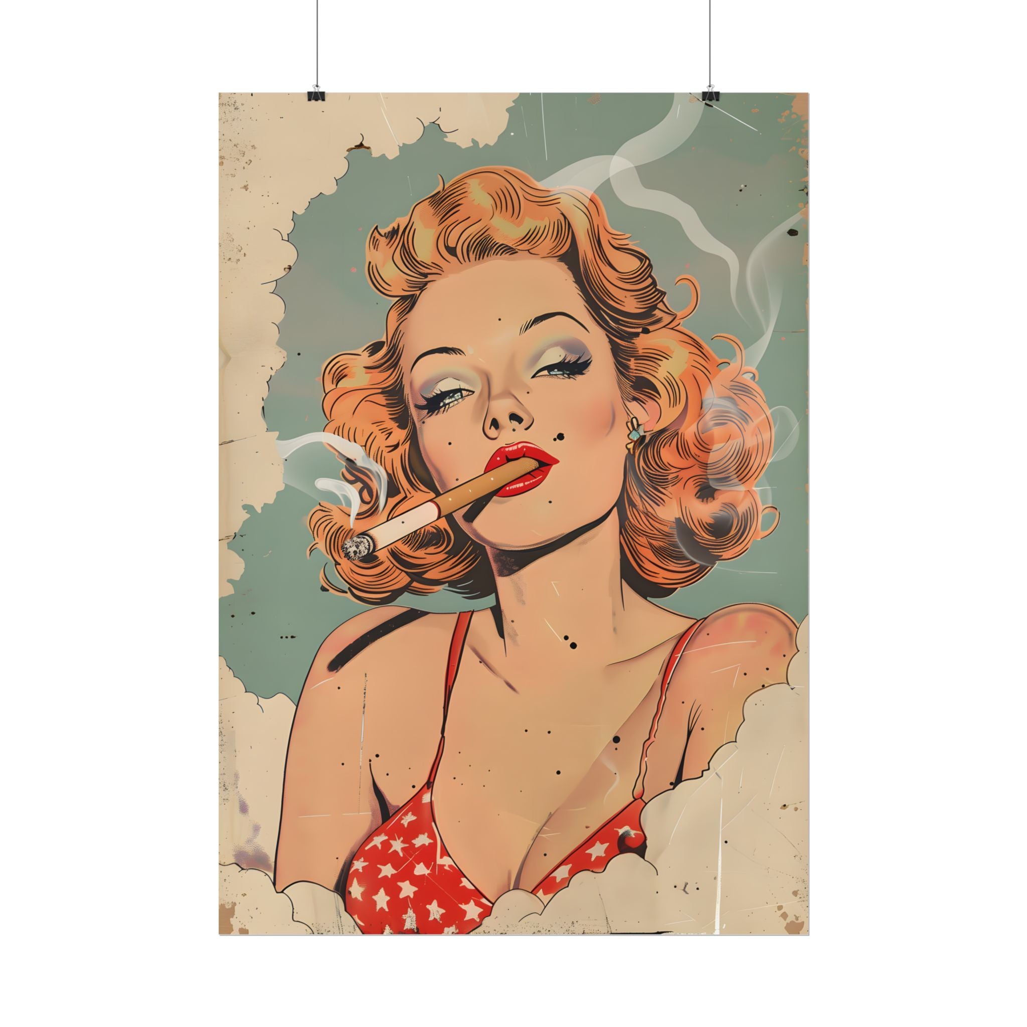 vintage-pin-up-girl-poster-print-girl-smoking-cigarette-wall-art-retro-pinup-poster-pin-up-illustration-home-decor-wall-hangi