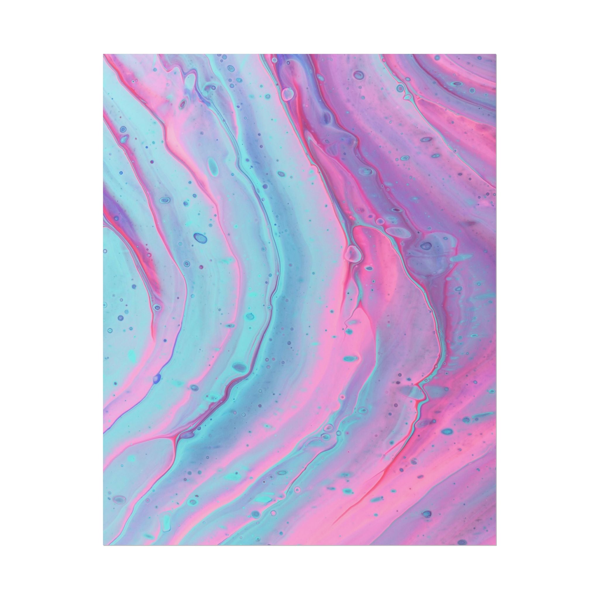 Blue Pink Abstract Minimalist Poster Print, Blue Pink Decor, Pink Blue Canvas Wall Art, Modern Home Decor, Living Room Wall Art