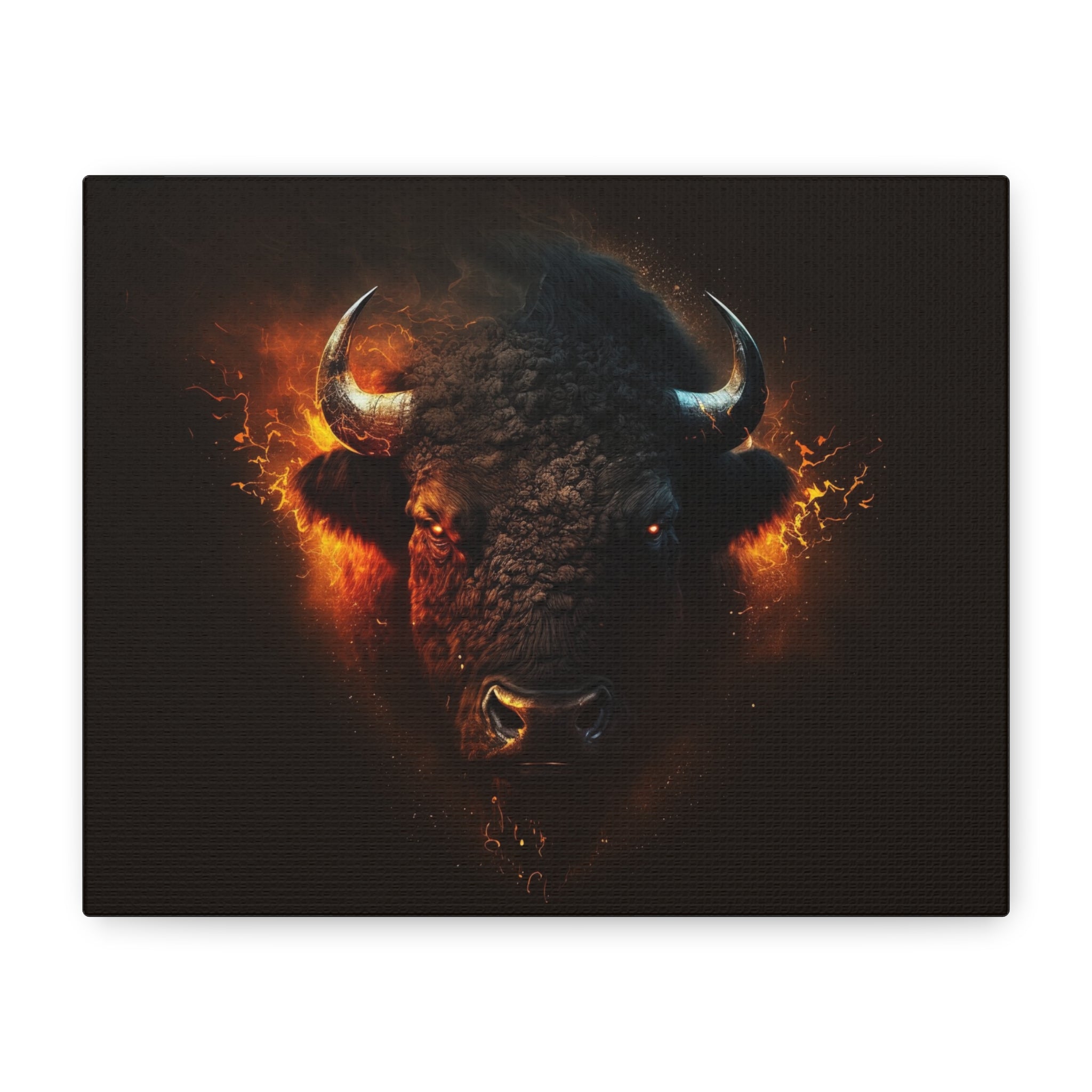 canvas-print-bison-art-wall-decor-buffalo-gift-wildlife-home-decoration-western-bison-painting-nature-lover-gift-farm-house-w
