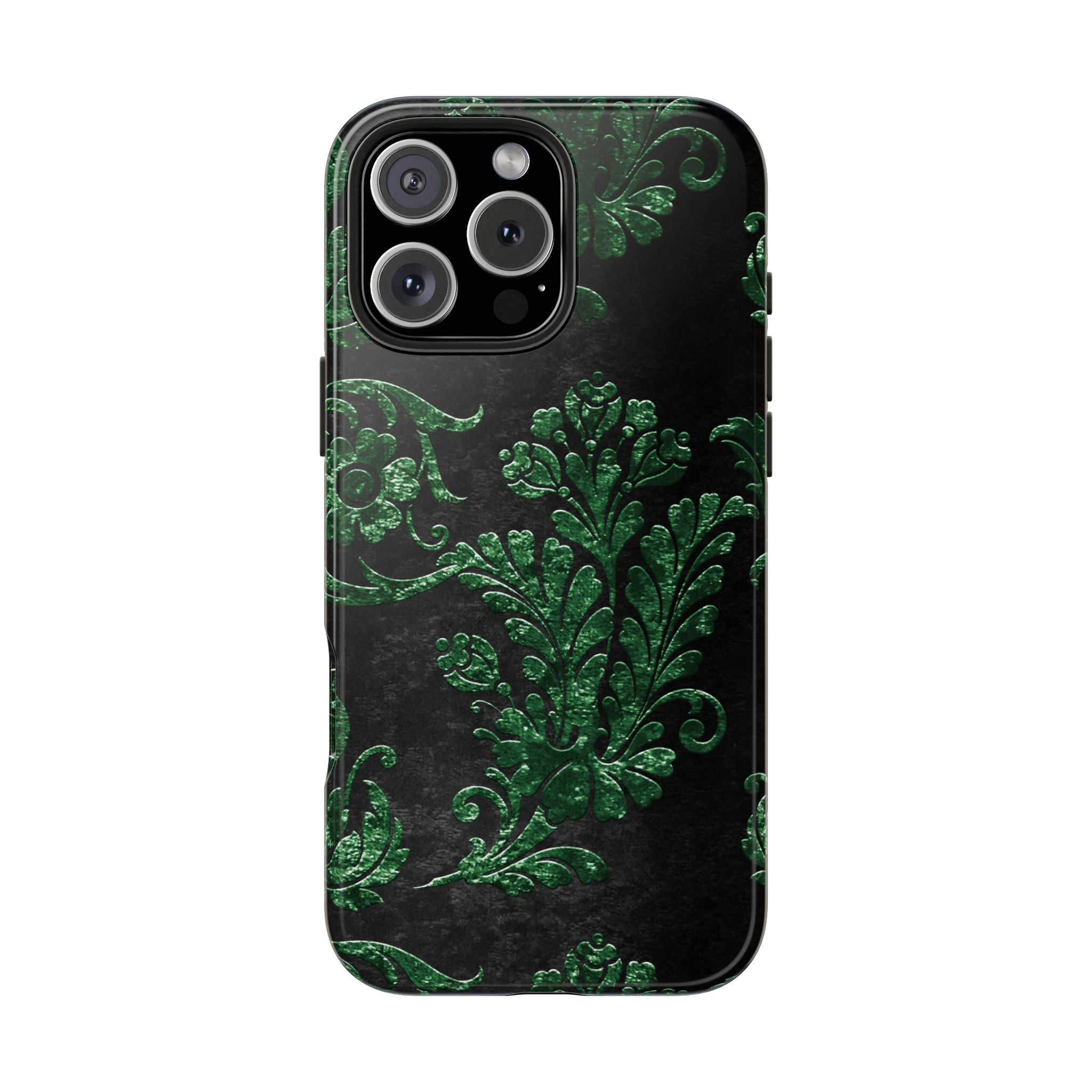 embossed-emerald-velvet-tough-iphone-case-protective-iphone-cover-heavy-duty-iphone-case-rugged-phone-case-durable-smartphone