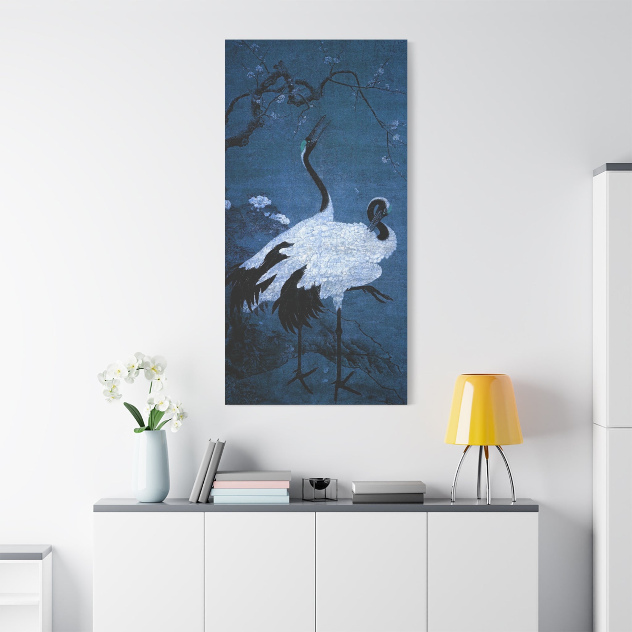canvas-wall-art-snow-plum-twin-cranes-painting-home-decor-nature-print-japanese-art-gift-cranes-wall-decor-cranes-canvas-prin
