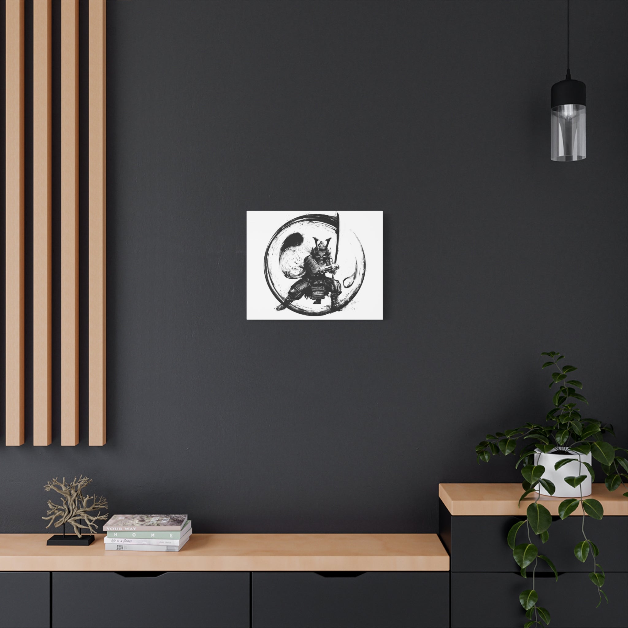 canvas-wall-art-japanese-samurai-ying-yang-katana-oni-mask-black-and-white-home-decor-zen-wall-hanging-asian-art-samurai-swor