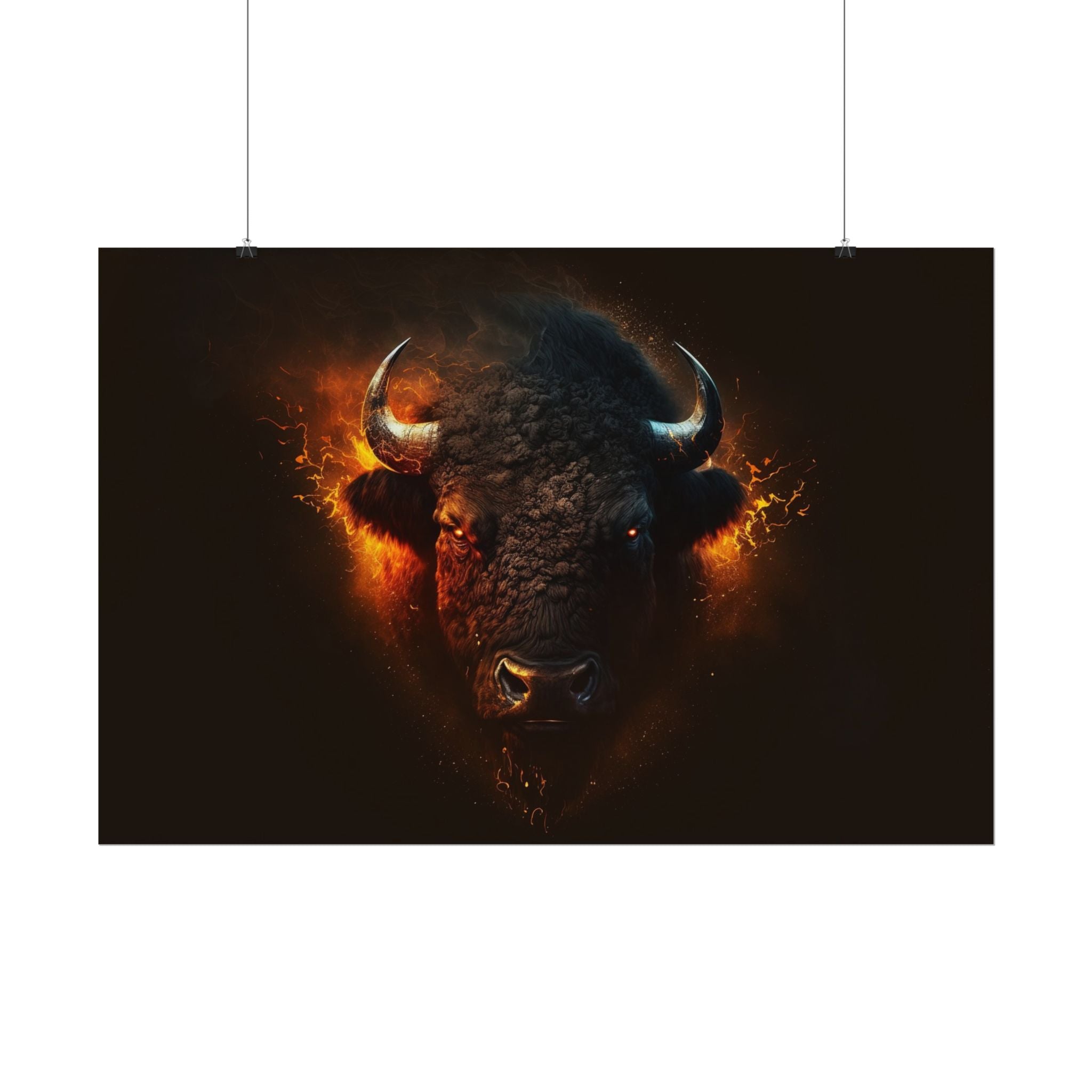 bison-art-poster-wall-decor-buffalo-gift-wildlife-home-decoration-western-bison-wall-art-nature-lover-gift-farm-house-wall-de