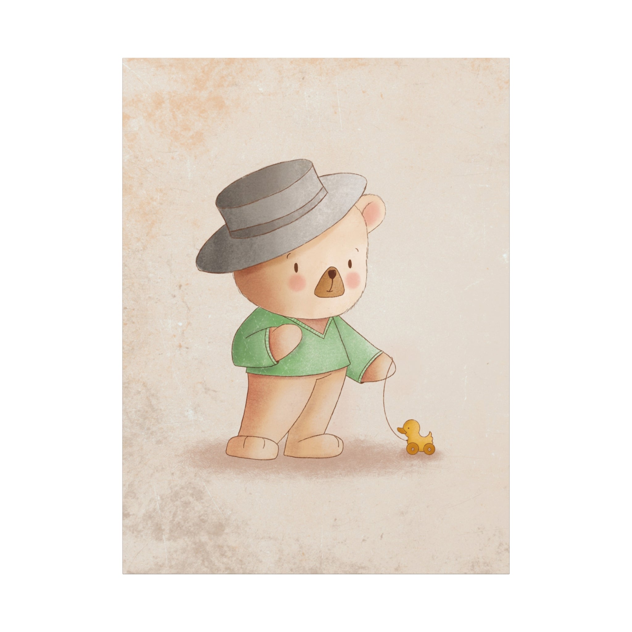 canvas-wall-art-cute-bear-nursery-decor-baby-bear-print-stretched-canvas-nursery-art-cute-bear-decoration-baby-nursery-cute-a