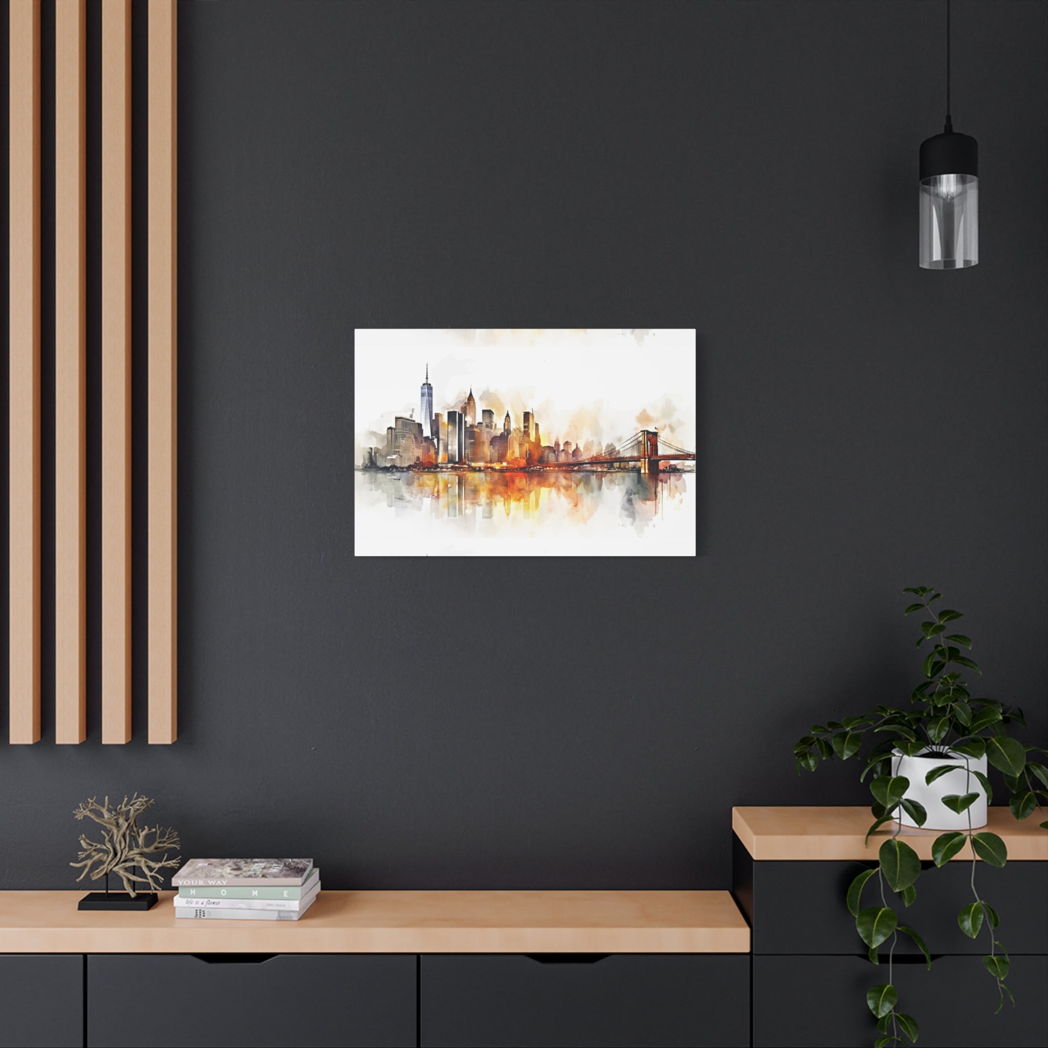 canvas-wall-art-print-watercolor-new-york-city-cityscape-home-decor-matte-stretched-alternative-nyc-wall-decor-urban-landscap