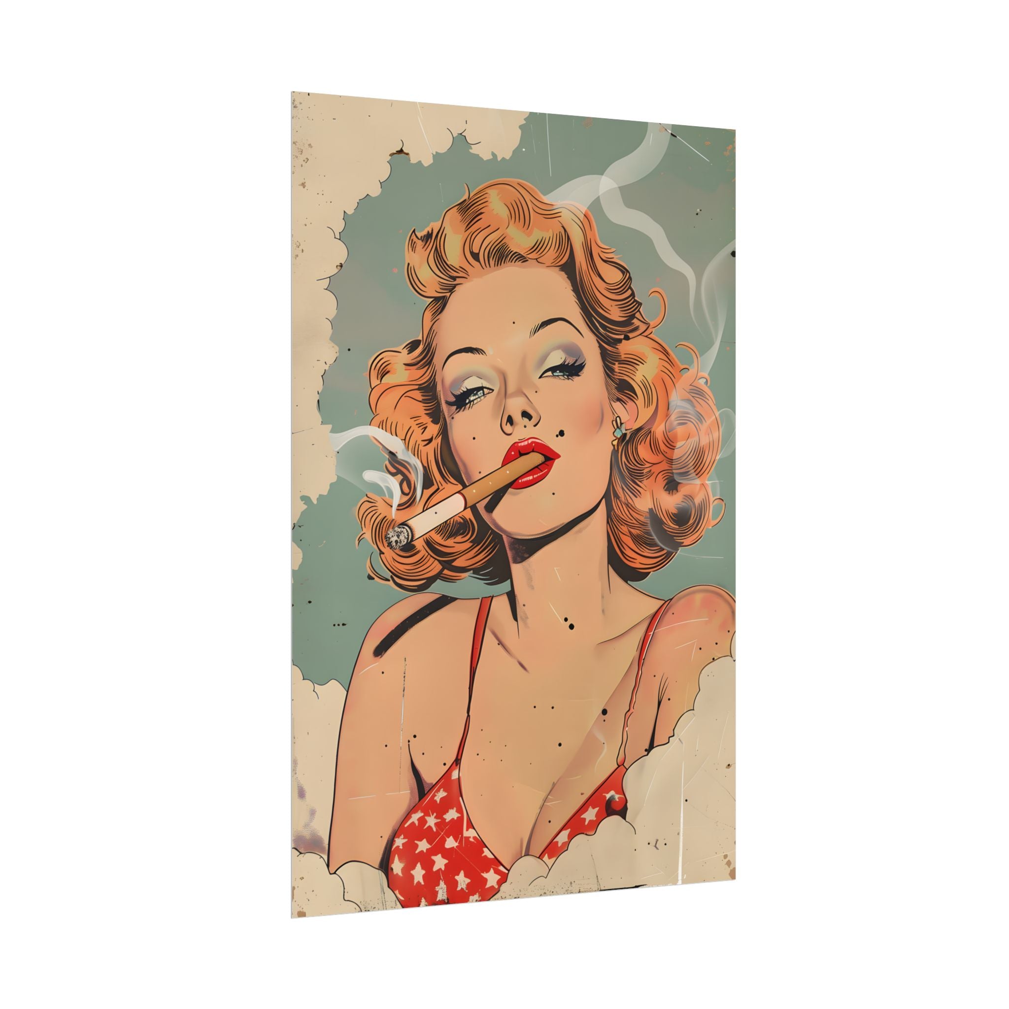 vintage-pin-up-girl-poster-print-girl-smoking-cigarette-wall-art-retro-pinup-poster-pin-up-illustration-home-decor-wall-hangi