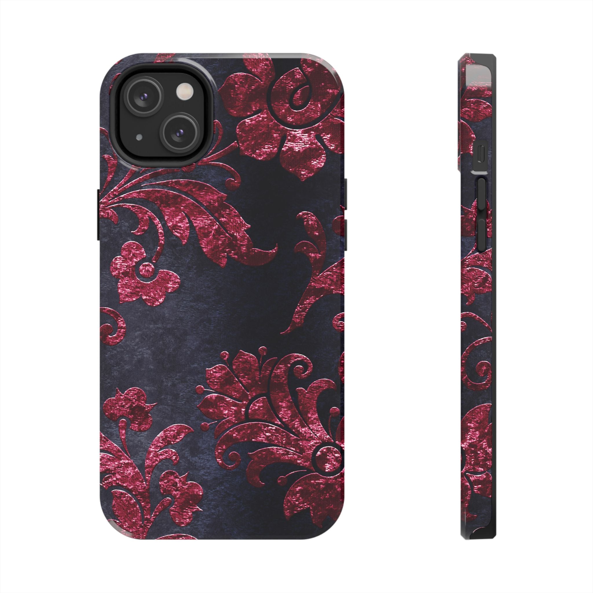 embossed-burgundy-velvet-tough-iphone-case-protective-iphone-cover-heavy-duty-iphone-case-rugged-phone-case-durable-smartphon