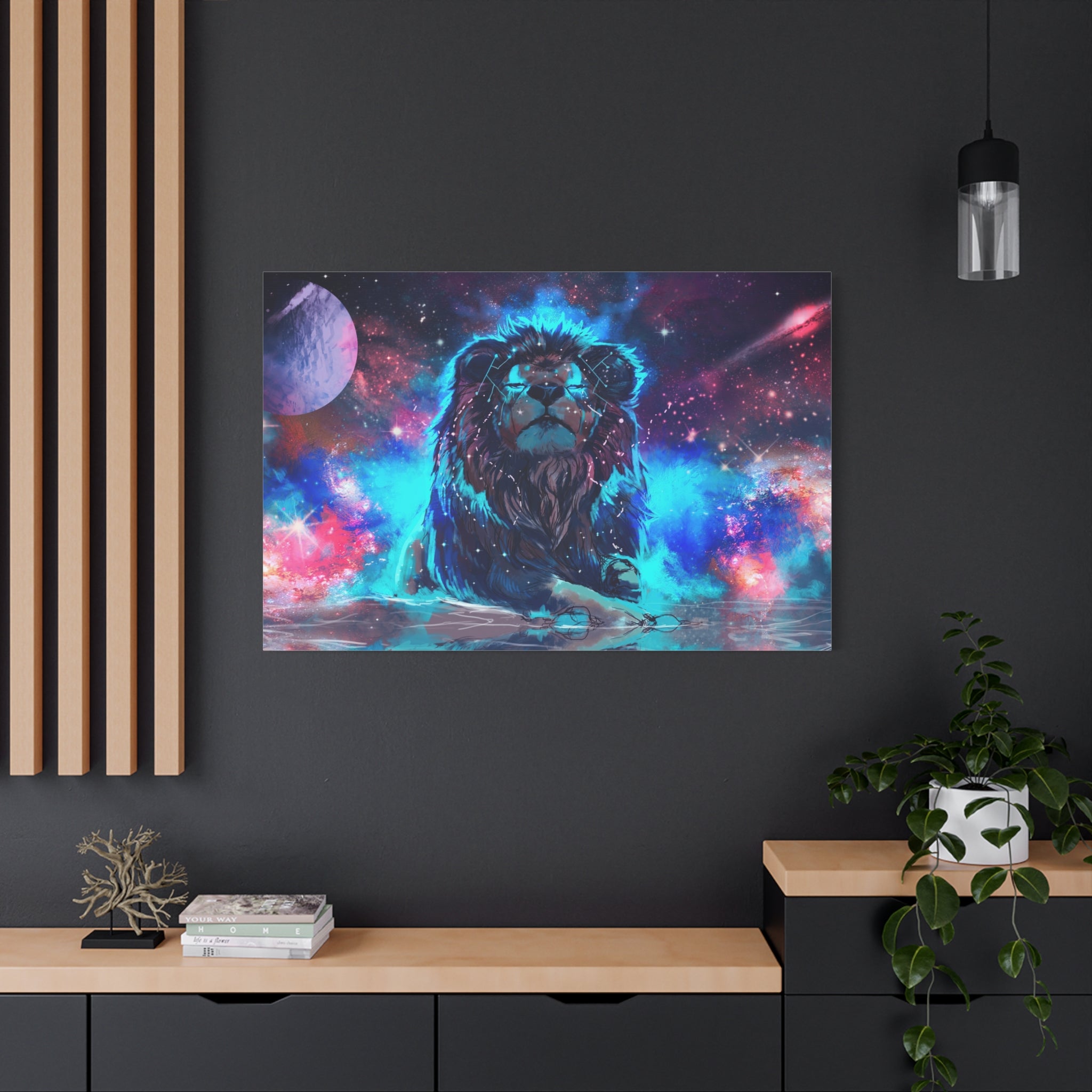 canvas-print-lion-wall-art-fantasy-leon-living-room-decor-matte-stretched-lion-poster-jungle-animal-art-print-wildlife-safari