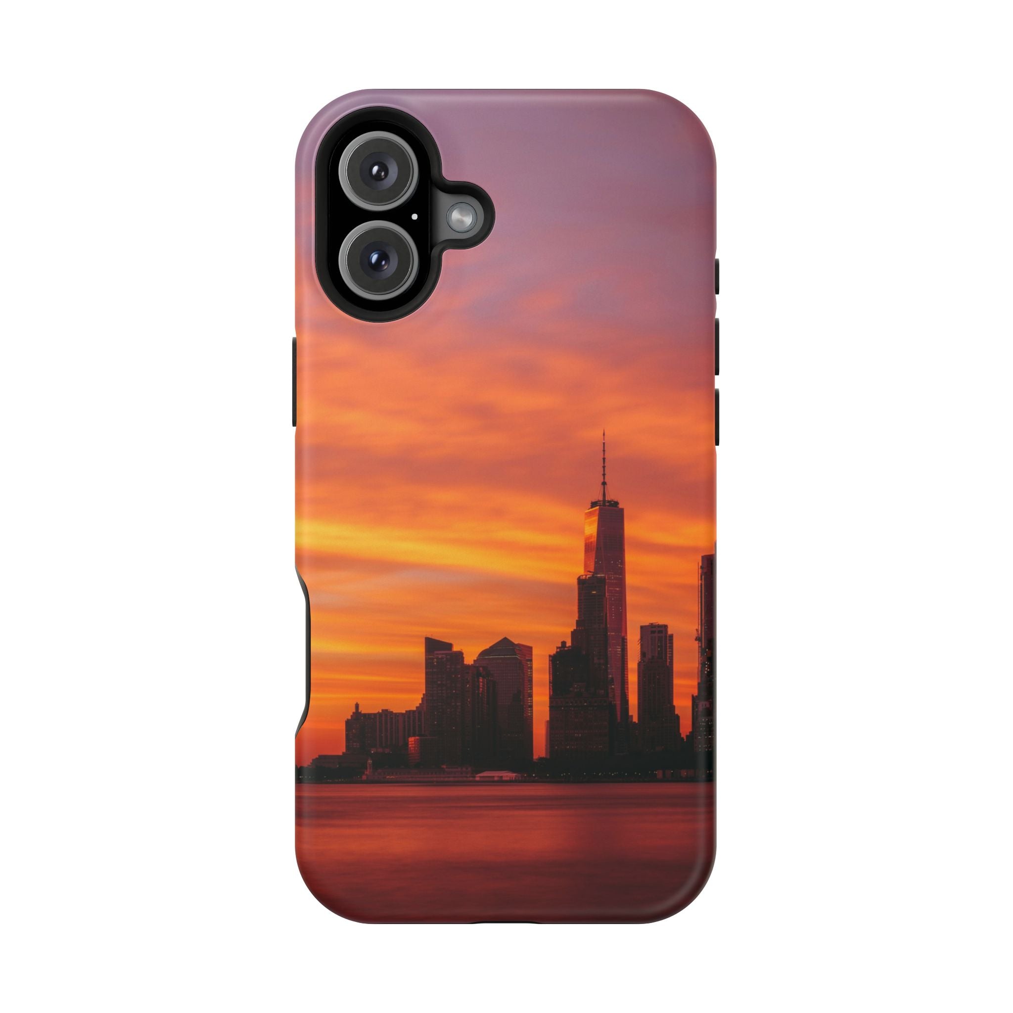 sunset-nyc-cityscape-magnetic-tough-case-durable-phone-protector-new-york-tough-case-gift-for-photographers-urban-aesthetic