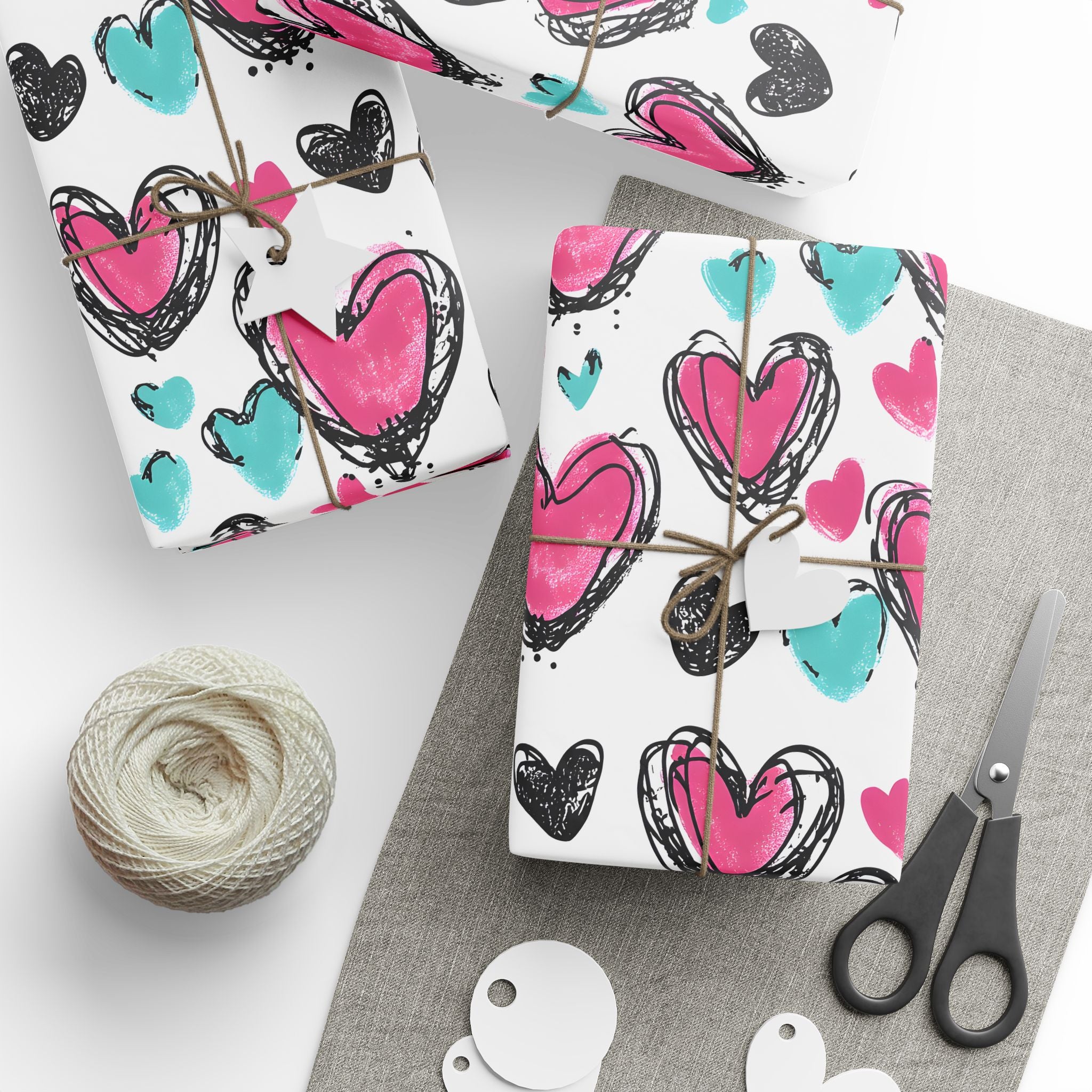 pink-valentine-wrapping-papers-v-day-gift-wrap-romantic-present-packaging-love-theme-craft-paper-heart-pattern-holiday-wrap