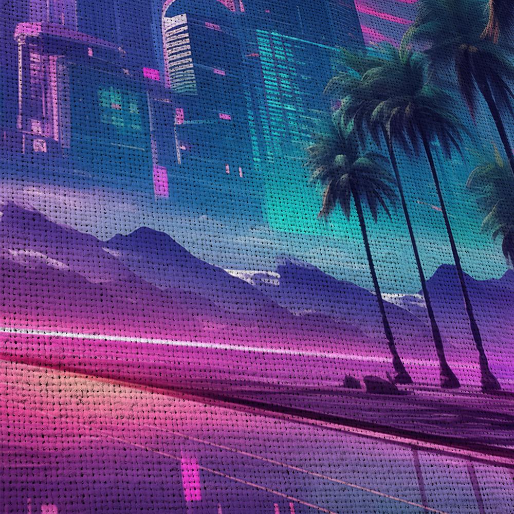 vaporwave-car-sunset-5-piece-canvas-wall-art-synthwave-wall-decor-for-bedroom-and-living-room-retrowave-wall-art-5-panel-larg