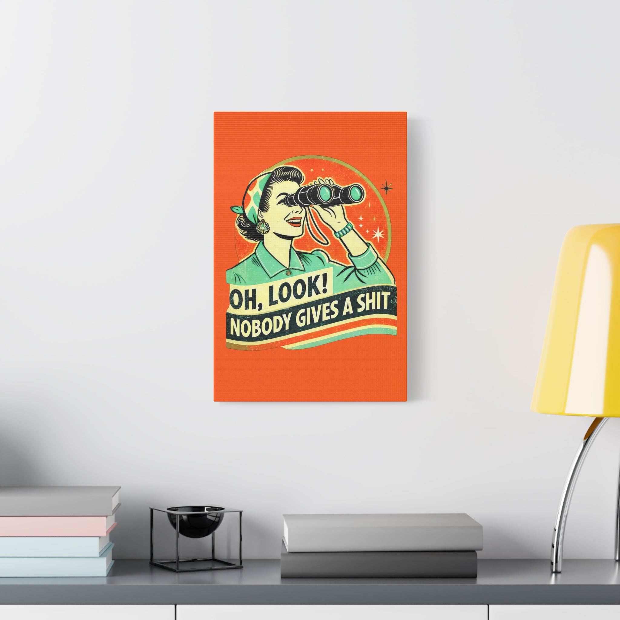 canvas-wall-art-funny-retro-woman-humorous-home-decor-matte-stretched-print-gift-for-her-vintage-style-poster-unique-wall